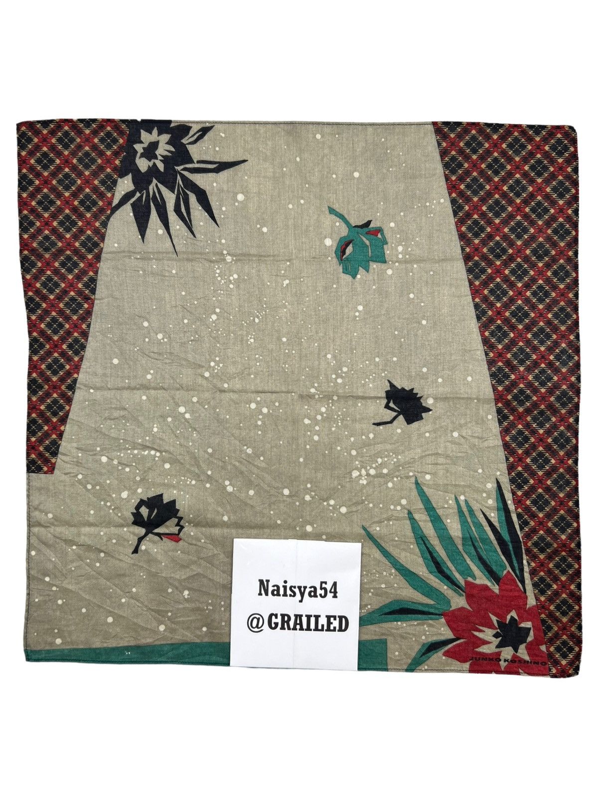 Japanese Brand Junko Koshino Handkerchief Neckerchief Bandana Pocketsquare Size ONE SIZE - 6 Thumbnail
