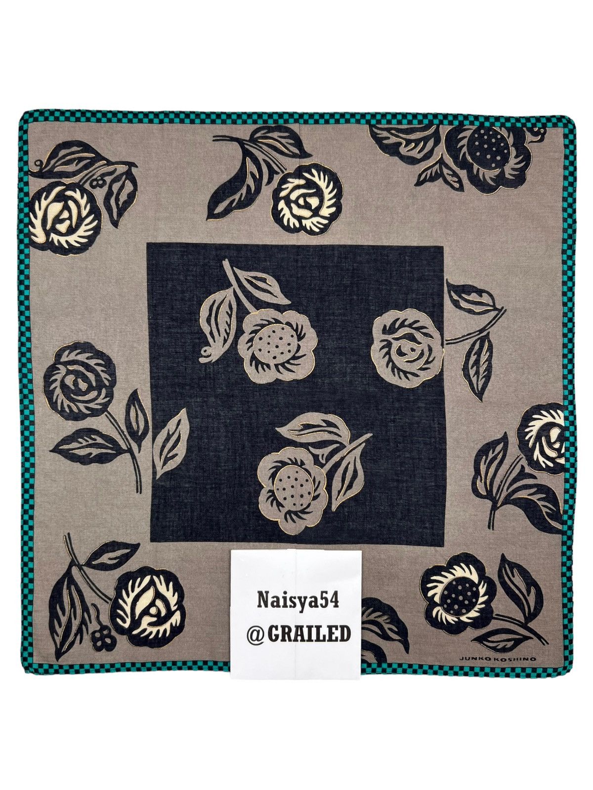 Japanese Brand Junko Koshino Handkerchief Neckerchief Bandana Pocketsquare Size ONE SIZE - 6 Thumbnail