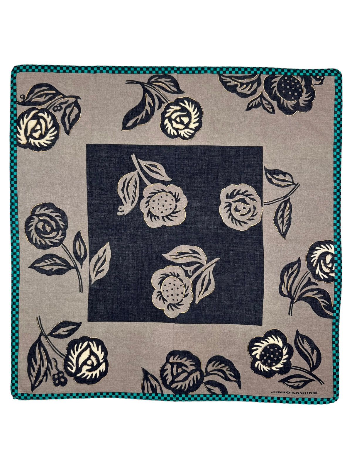 Japanese Brand Junko Koshino Handkerchief Neckerchief Bandana Pocketsquare Size ONE SIZE - 2 Thumbnail