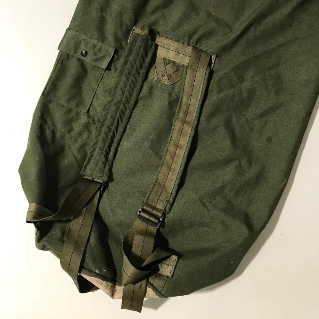 Vintage Vintage 70s Military Canvas Duffel Bag USMC WW2 fashion Size ONE SIZE - 7 Thumbnail