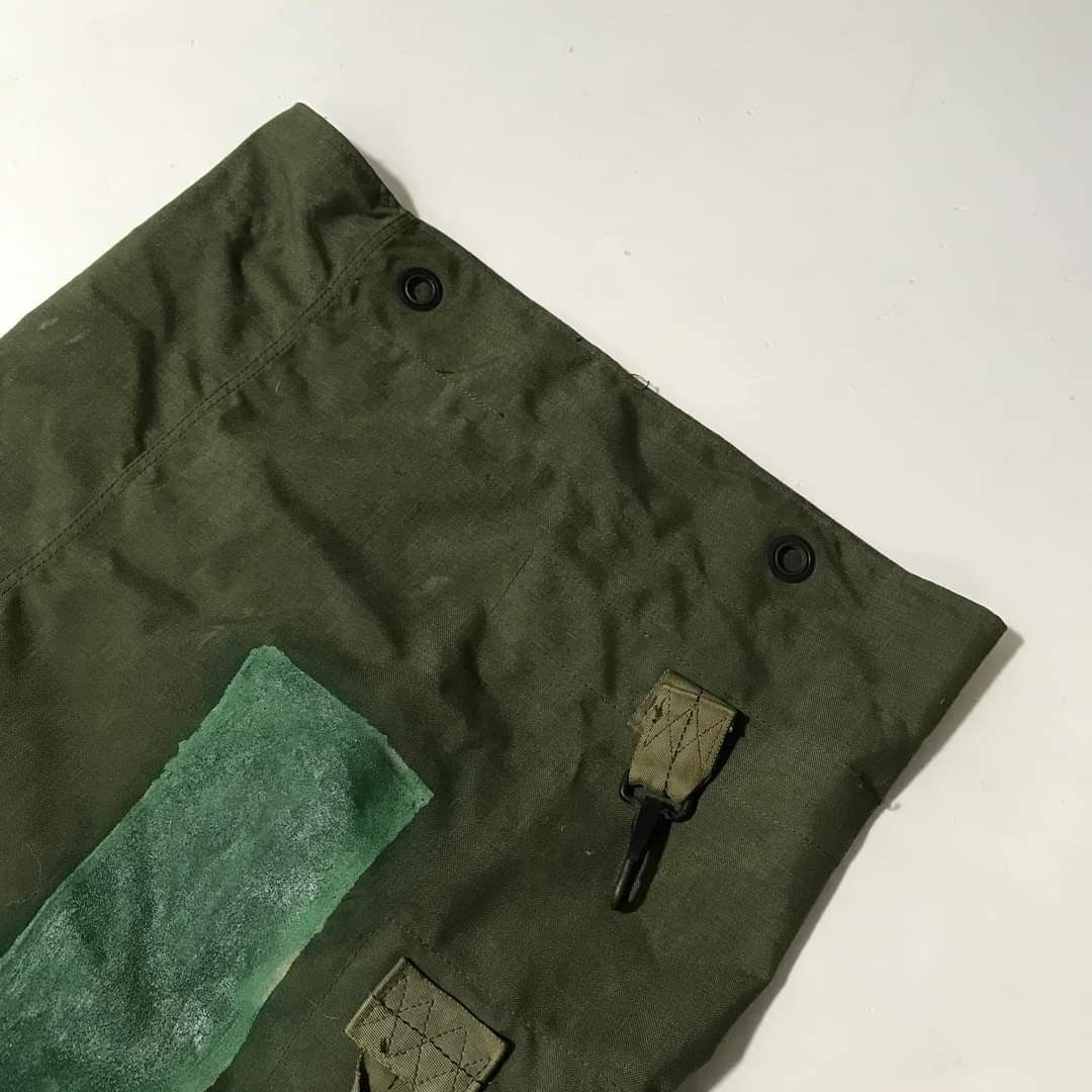 Vintage Vintage 70s Military Canvas Duffel Bag USMC WW2 fashion Size ONE SIZE - 3 Thumbnail