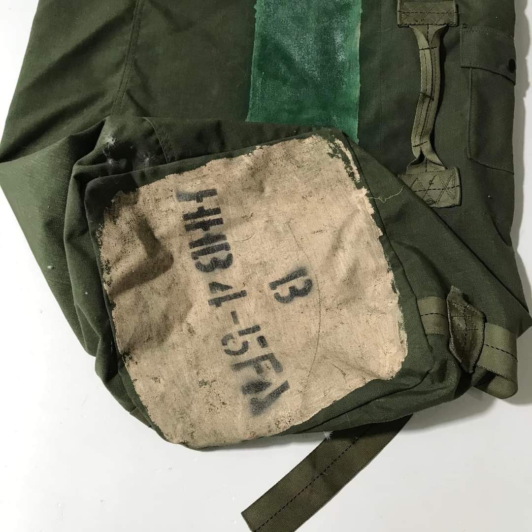 Vintage Vintage 70s Military Canvas Duffel Bag USMC WW2 fashion Size ONE SIZE - 17 Thumbnail