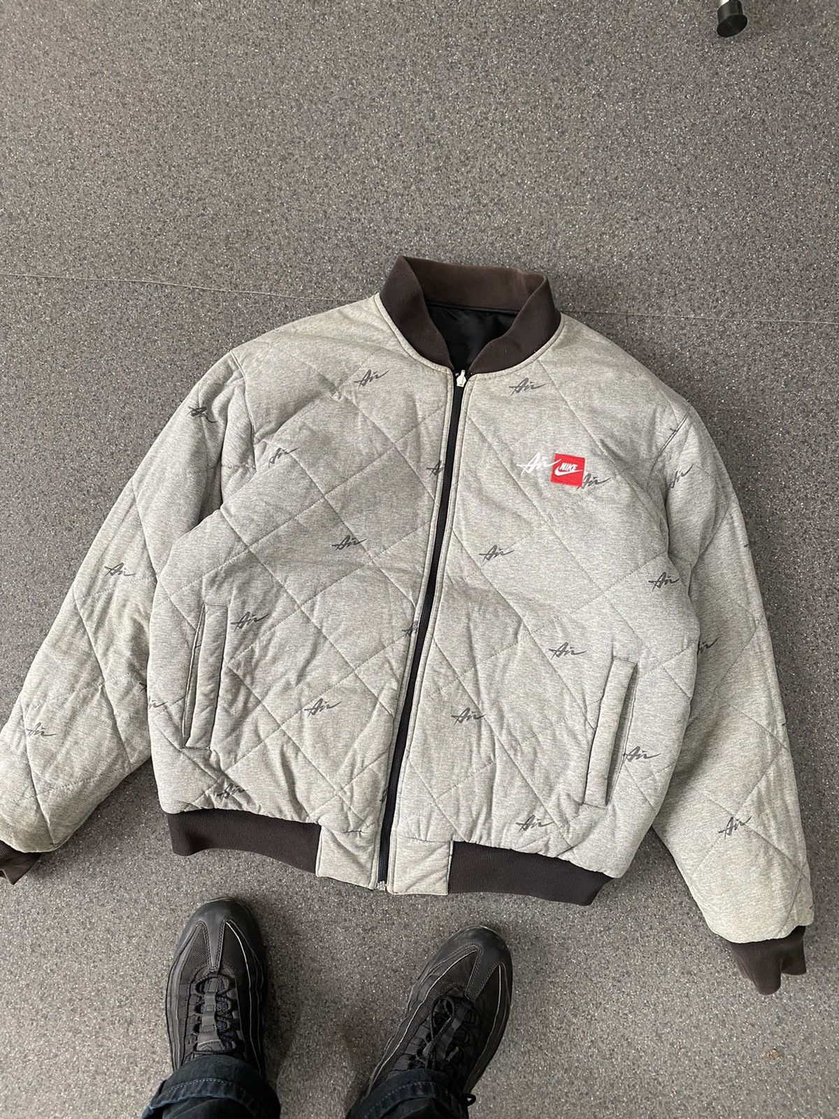 Nike Vintage Nike Air Two Side Bomber Jacket Size US L / EU 52-54 / 3 - 10 Thumbnail