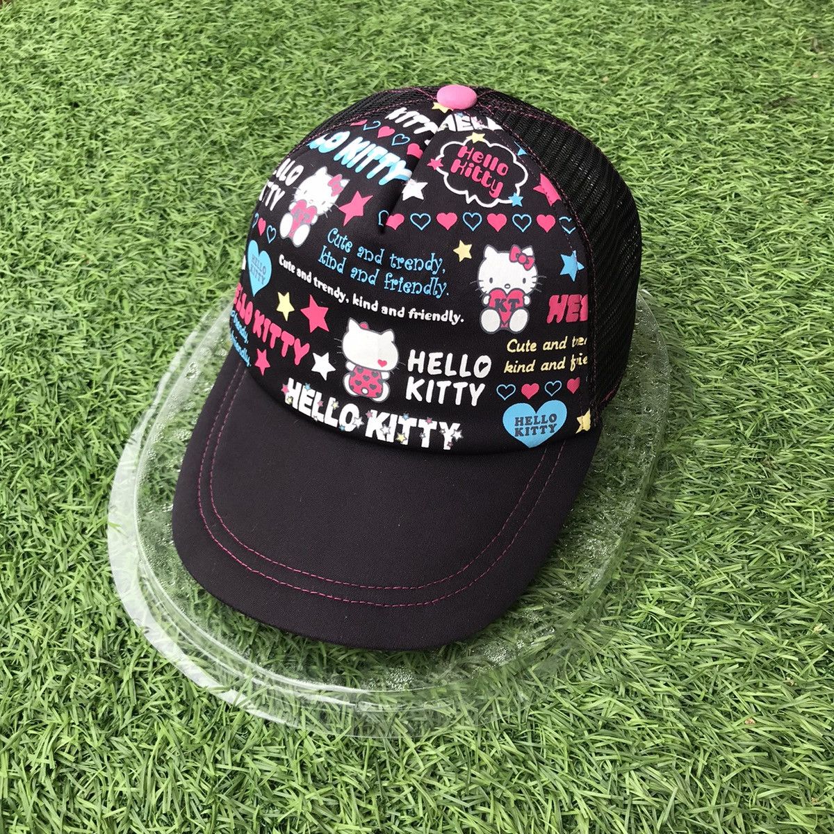 Japanese Brand × Vintage Vintage Hello Kitty Trucker Size ONE SIZE - 1 Thumbnail