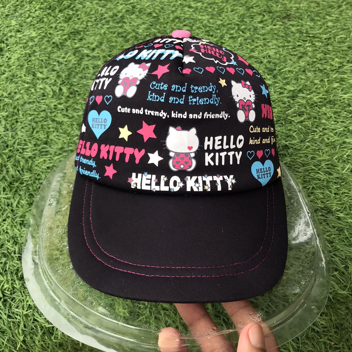 Japanese Brand × Vintage Vintage Hello Kitty Trucker Size ONE SIZE - 2 Thumbnail