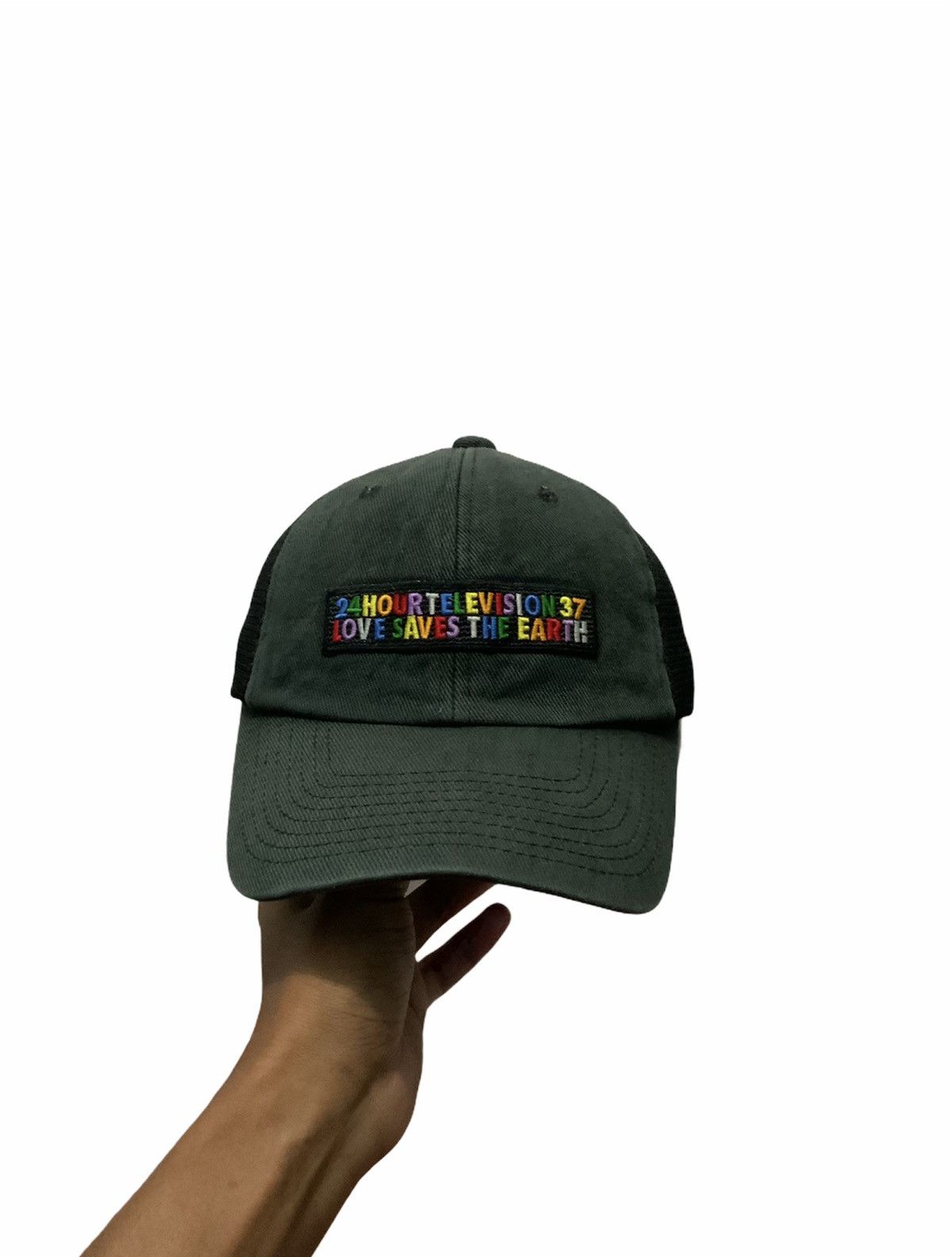 Japanese Brand 24 Hour Television 37 Love Saves The Earth Trucker Hat Size ONE SIZE - 1 Thumbnail