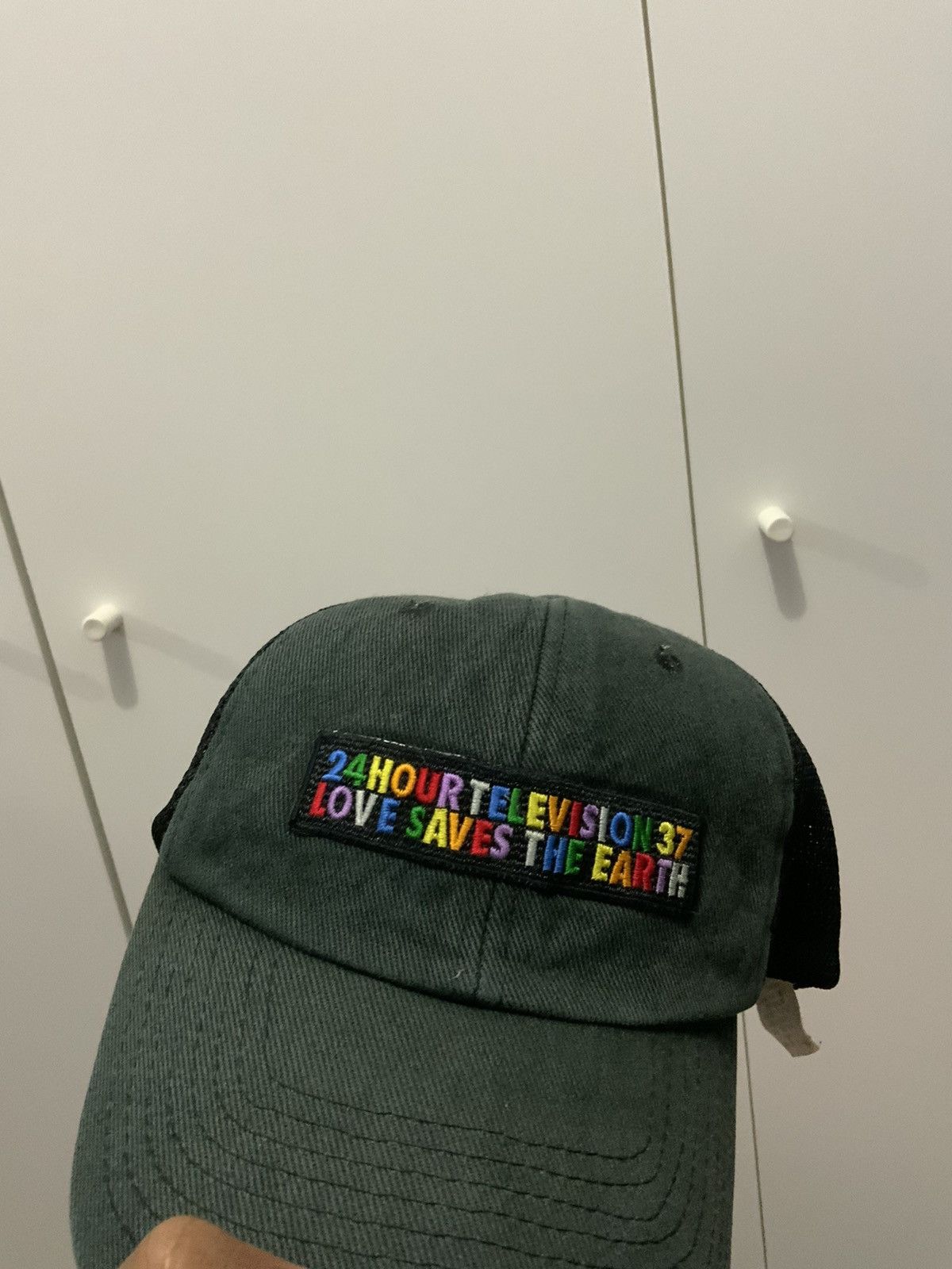 Japanese Brand 24 Hour Television 37 Love Saves The Earth Trucker Hat Size ONE SIZE - 11 Thumbnail