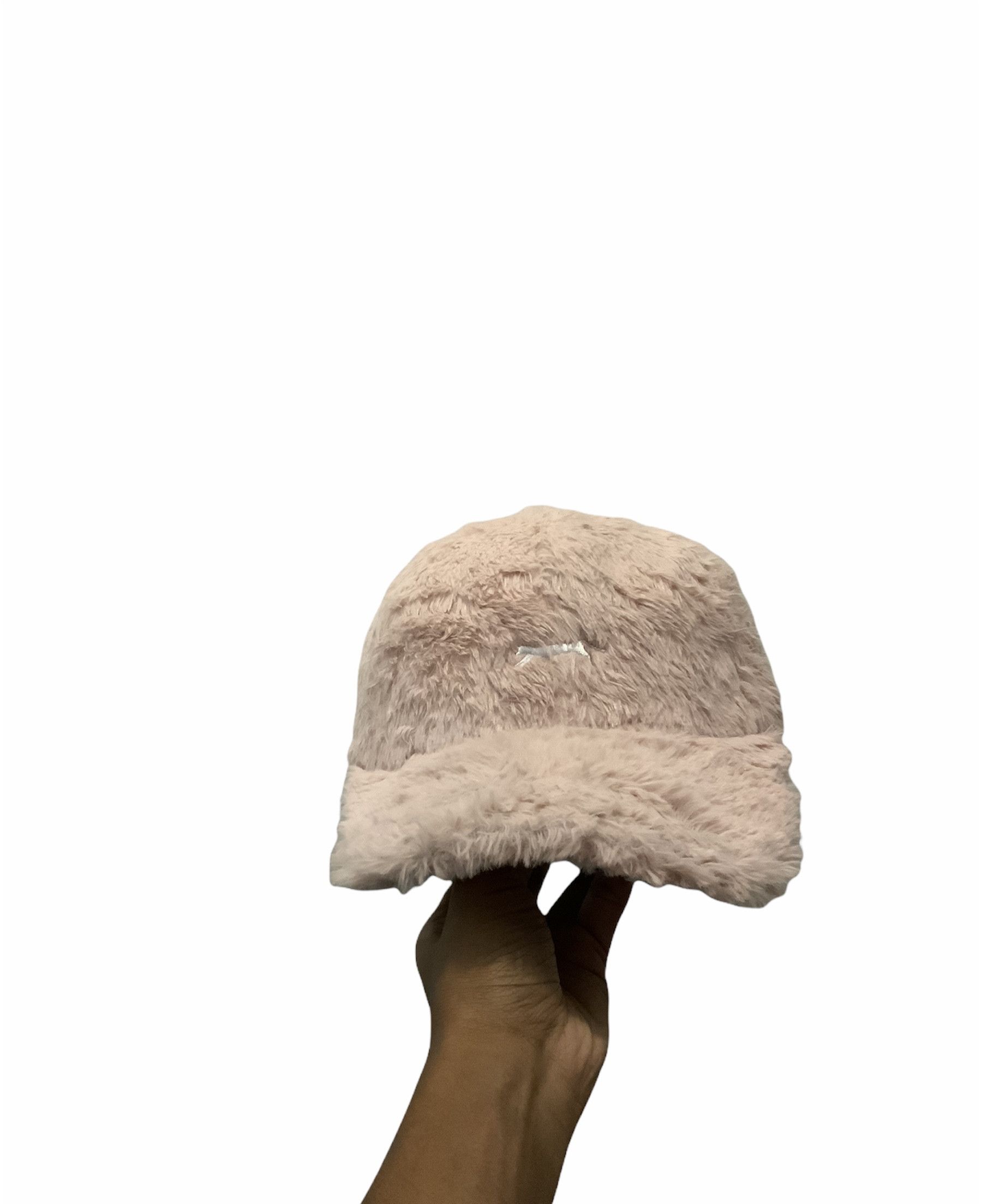 If Six Was Nine Cats Sleep Mohair Fur Snap Back Pinky Hat Size ONE SIZE - 2 Thumbnail