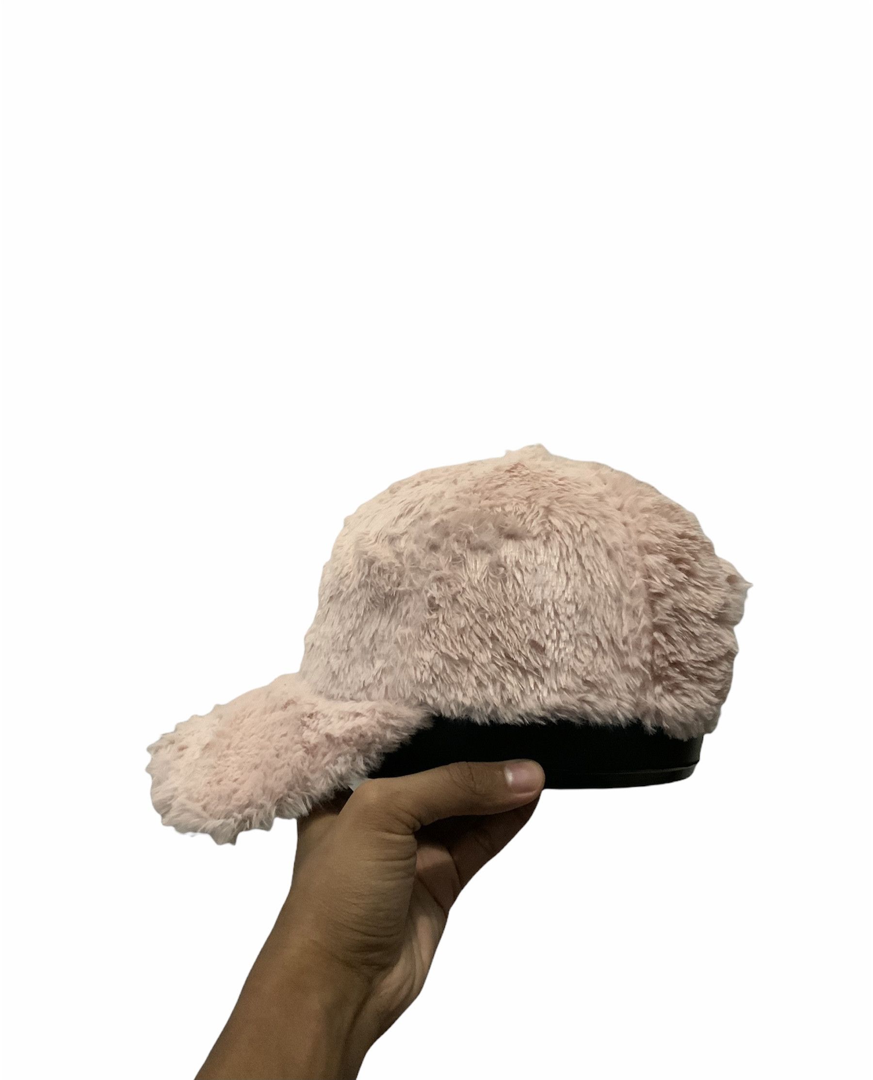 If Six Was Nine Cats Sleep Mohair Fur Snap Back Pinky Hat Size ONE SIZE - 5 Thumbnail