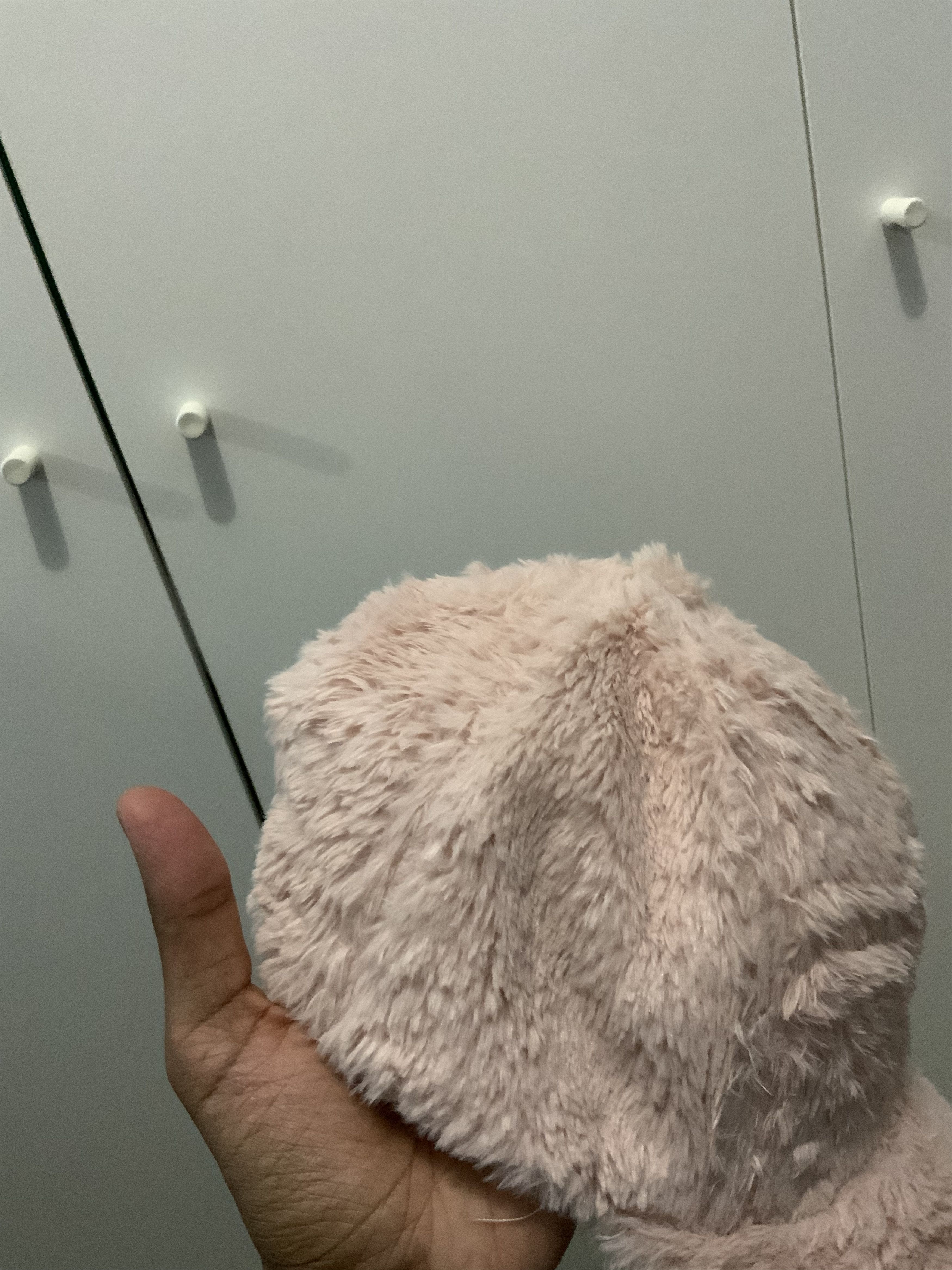 If Six Was Nine Cats Sleep Mohair Fur Snap Back Pinky Hat Size ONE SIZE - 11 Thumbnail