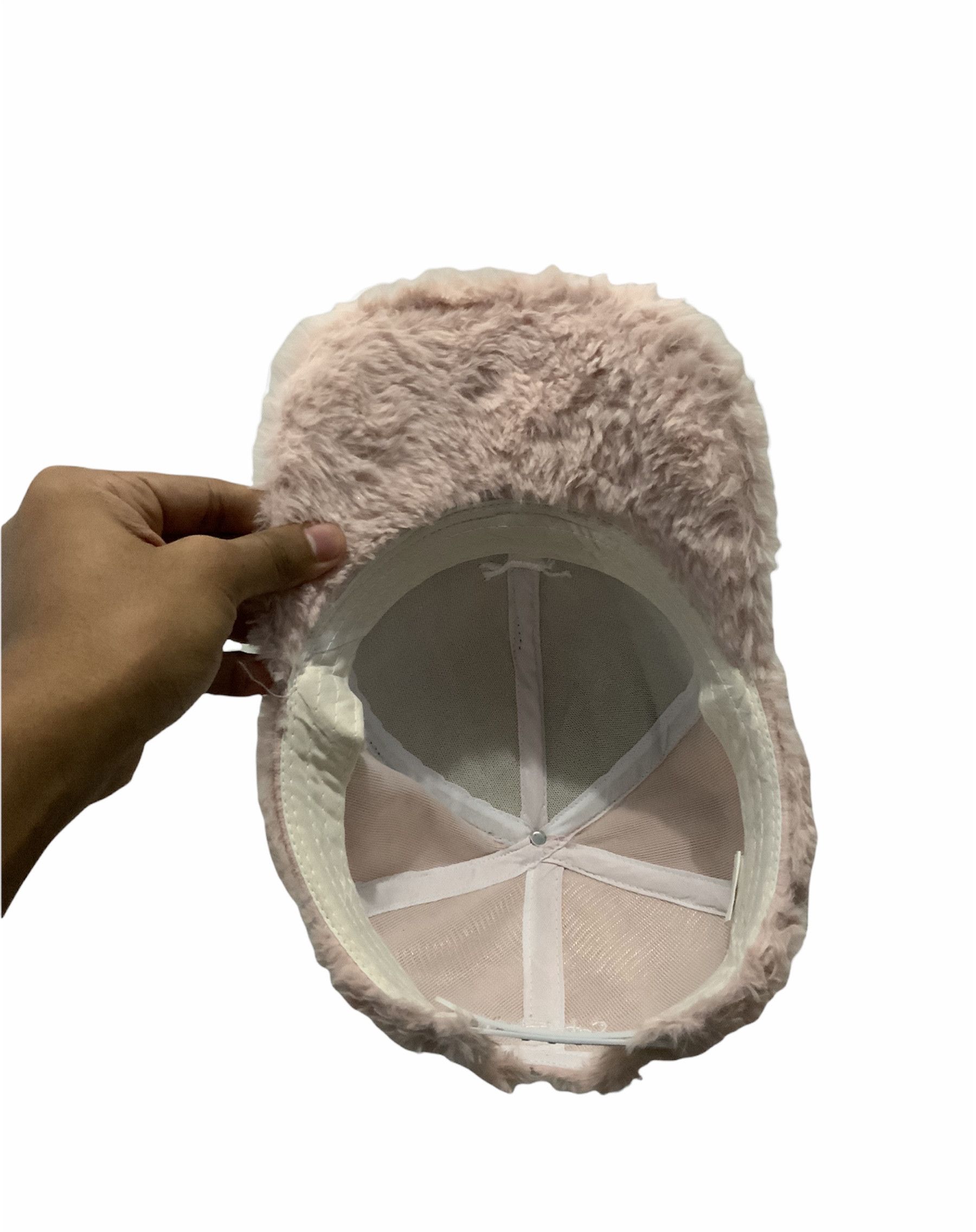 If Six Was Nine Cats Sleep Mohair Fur Snap Back Pinky Hat Size ONE SIZE - 8 Thumbnail