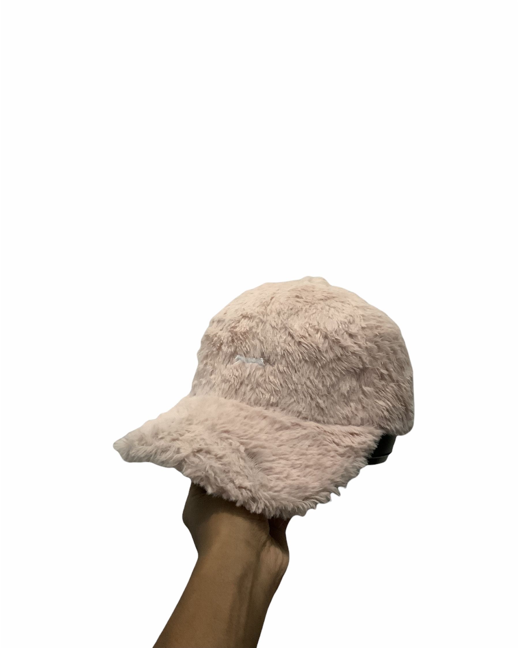 If Six Was Nine Cats Sleep Mohair Fur Snap Back Pinky Hat Size ONE SIZE - 1 Thumbnail
