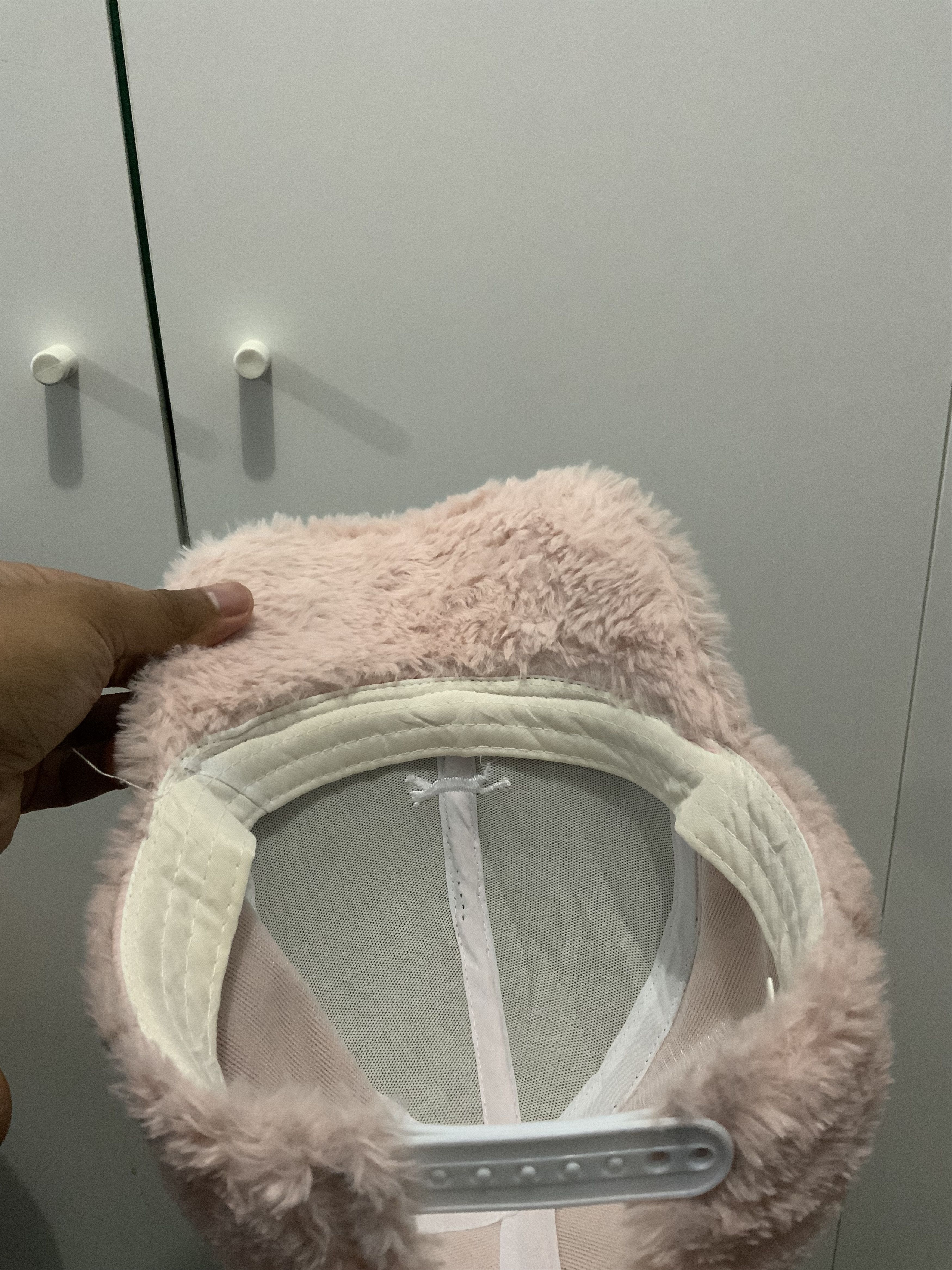 If Six Was Nine Cats Sleep Mohair Fur Snap Back Pinky Hat Size ONE SIZE - 18 Thumbnail