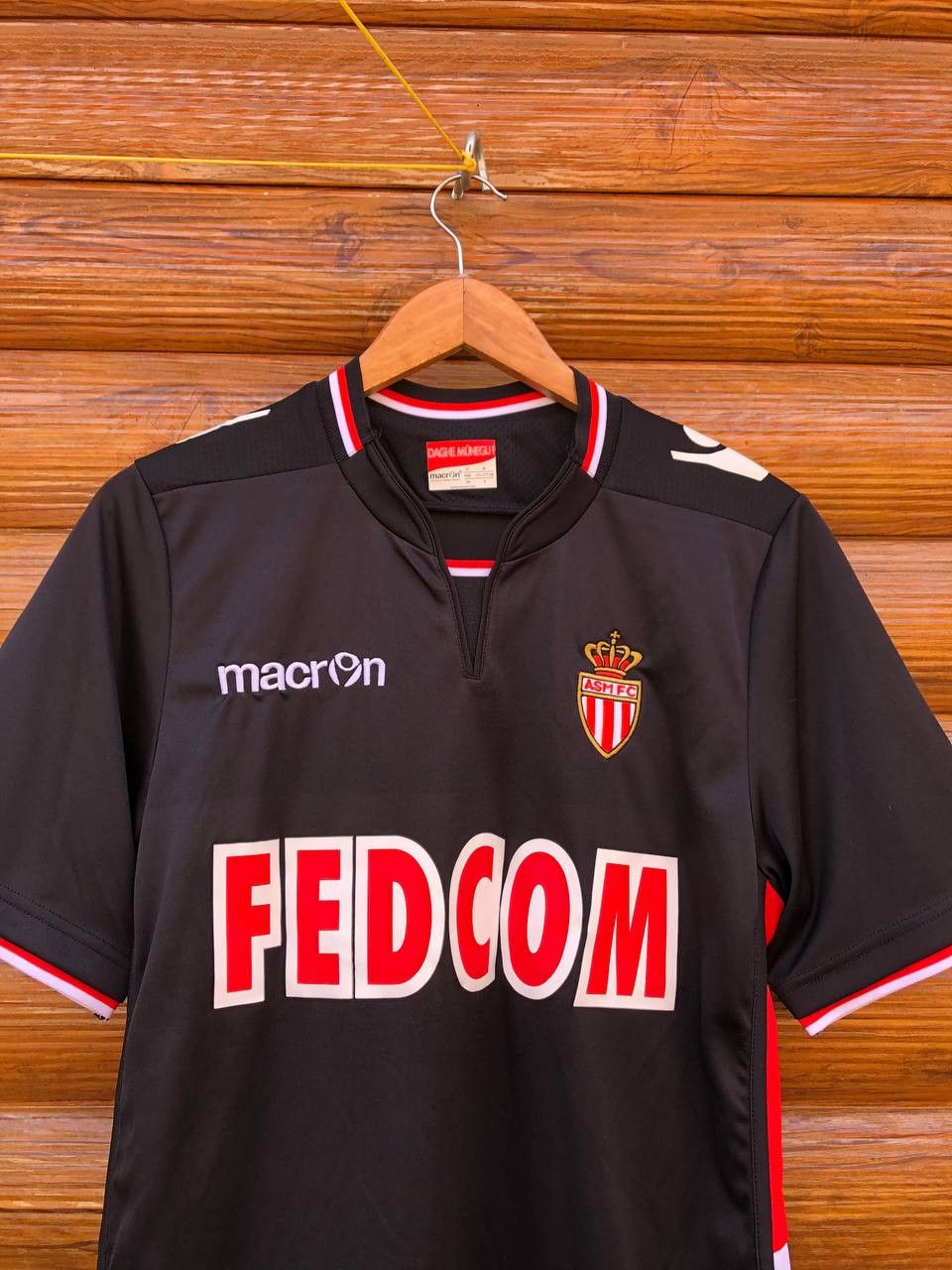 Macron AS Monaco Macron Home Football Soccer Jersey Size US M / EU 48-50 / 2 - 2 Thumbnail