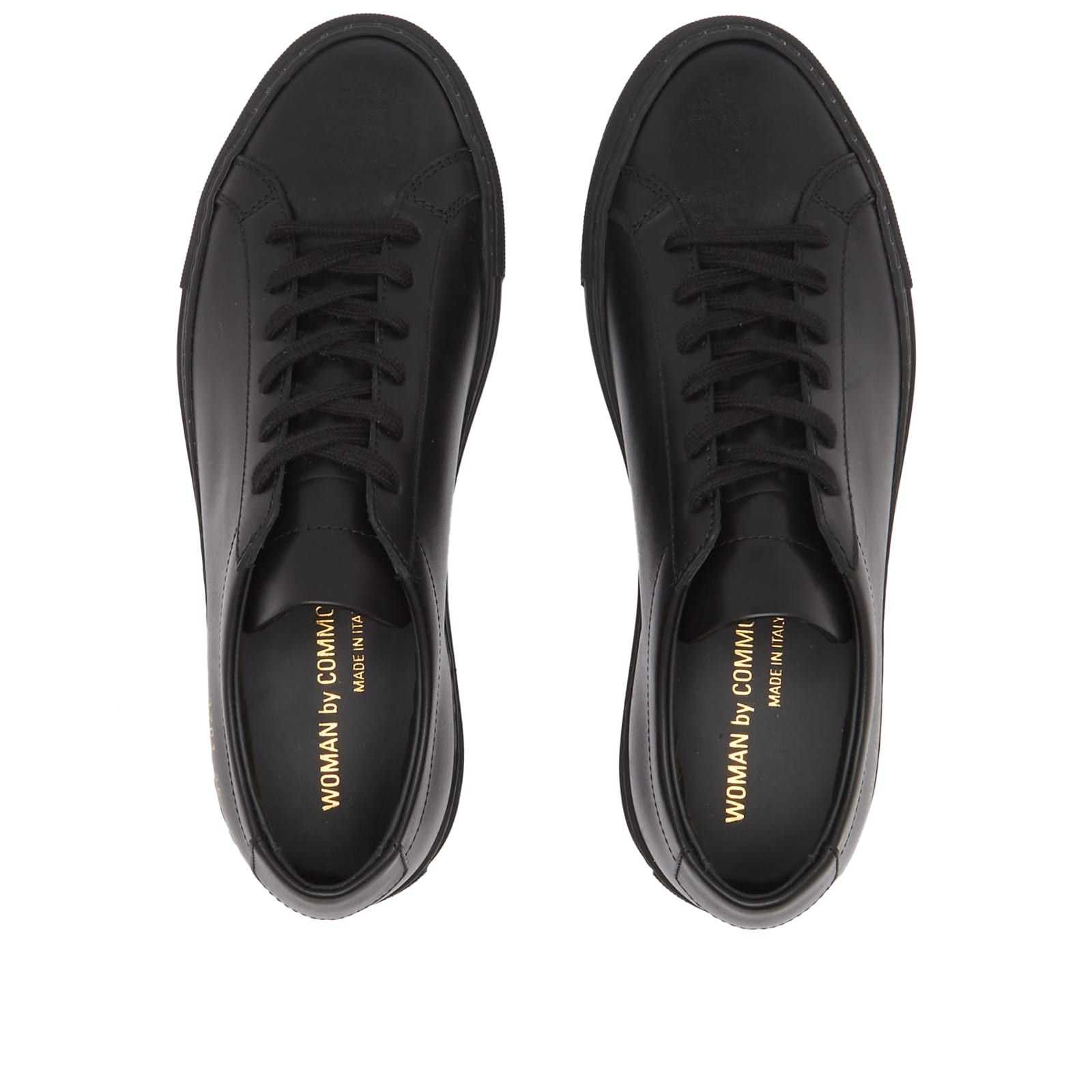 Common Projects Original Achilles Low Black 3701 7547 US 6 EU 36 Size US 6 / IT 36 - 4 Thumbnail
