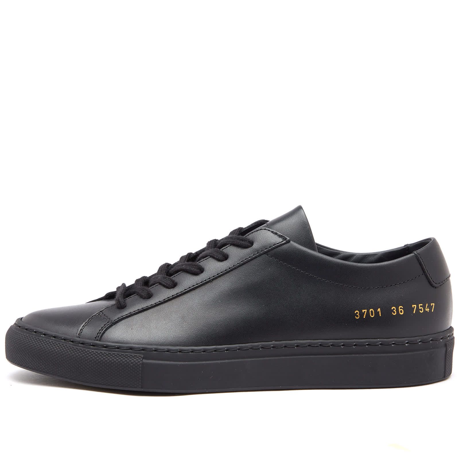 Common Projects Original Achilles Low Black 3701 7547 US 6 EU 36 Size US 6 / IT 36 - 2 Thumbnail