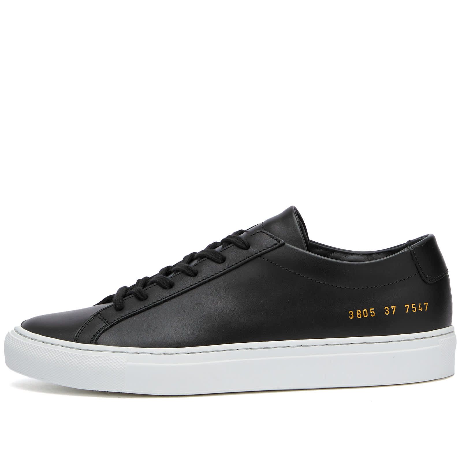 Common Projects Original Achilles Low Black White Sole 3805 7547 EU 35 US 5 Size US 5 / IT 35 - 2 Thumbnail