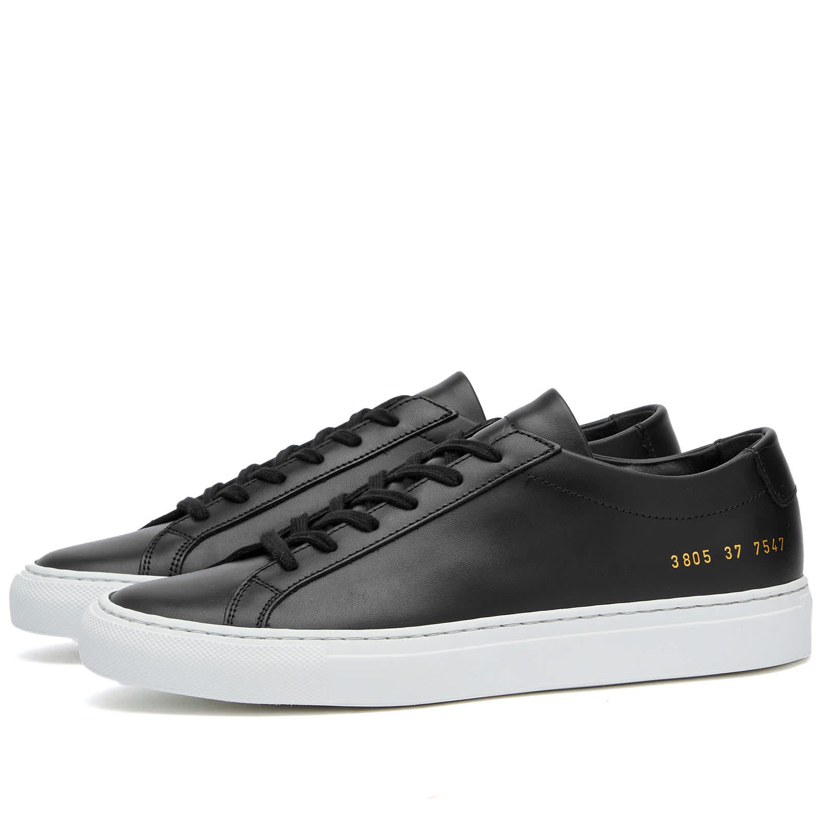 Common Projects Original Achilles Low Black White Sole 3805 7547 EU 36 US 6 Size US 6 / IT 36 - 1 Thumbnail
