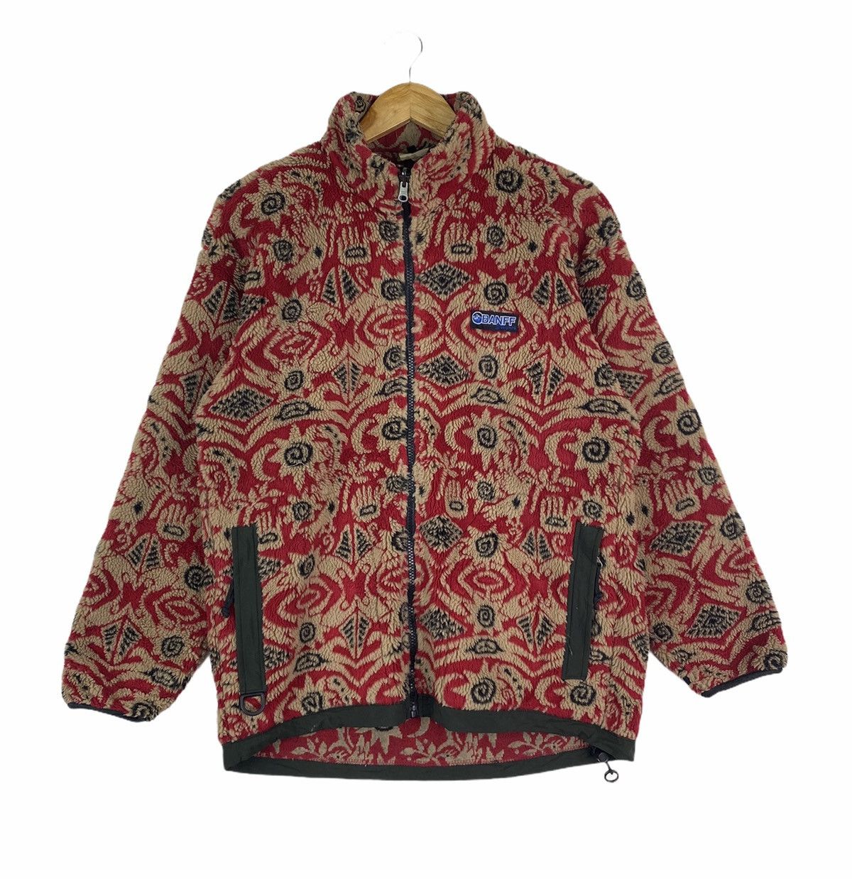 Native Vintage BANFF Outdoor Paisley Design Fleece Sweater Jacket Size US M / EU 48-50 / 2 - 1 Thumbnail