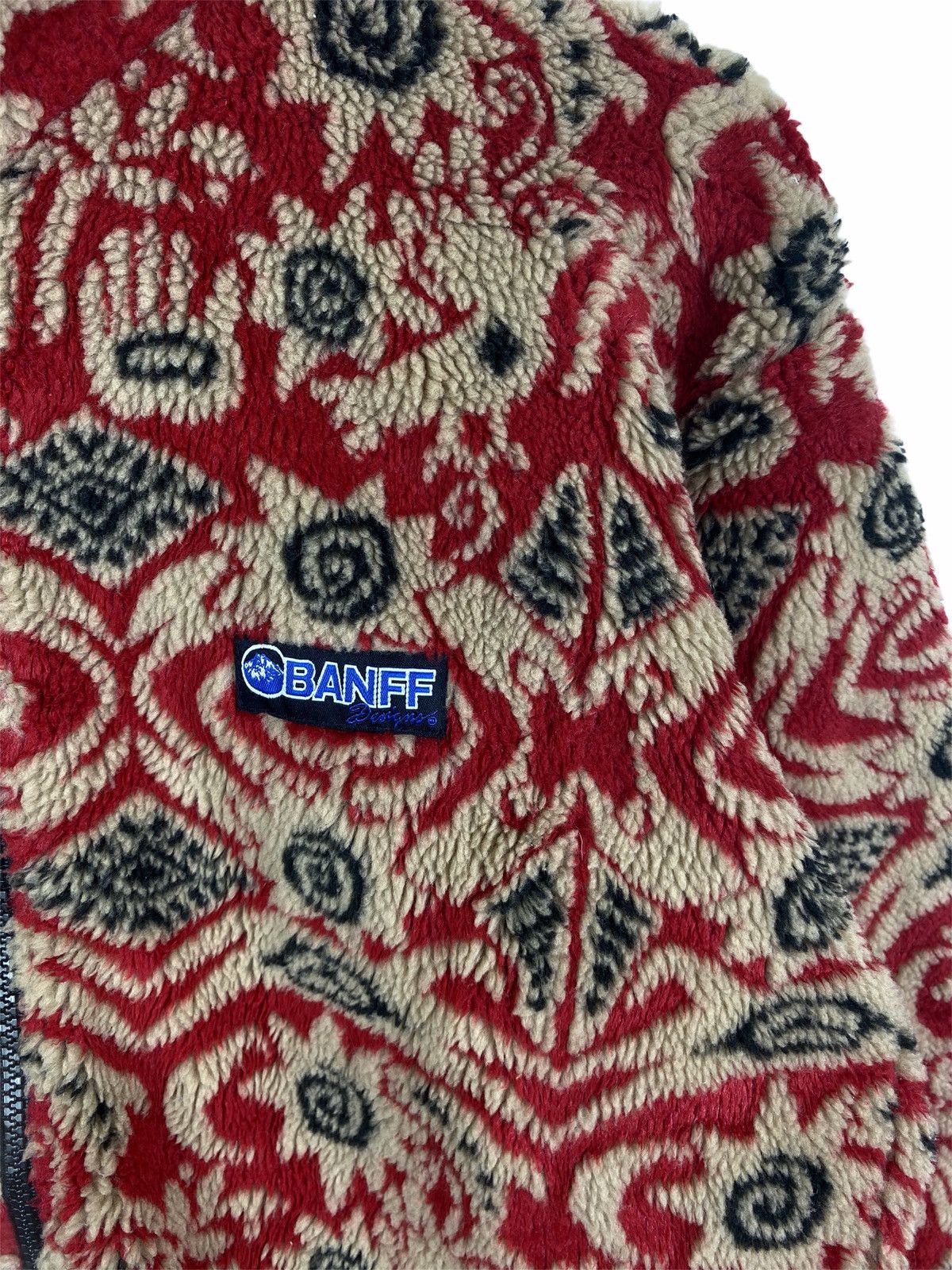 Native Vintage BANFF Outdoor Paisley Design Fleece Sweater Jacket Size US M / EU 48-50 / 2 - 6 Thumbnail