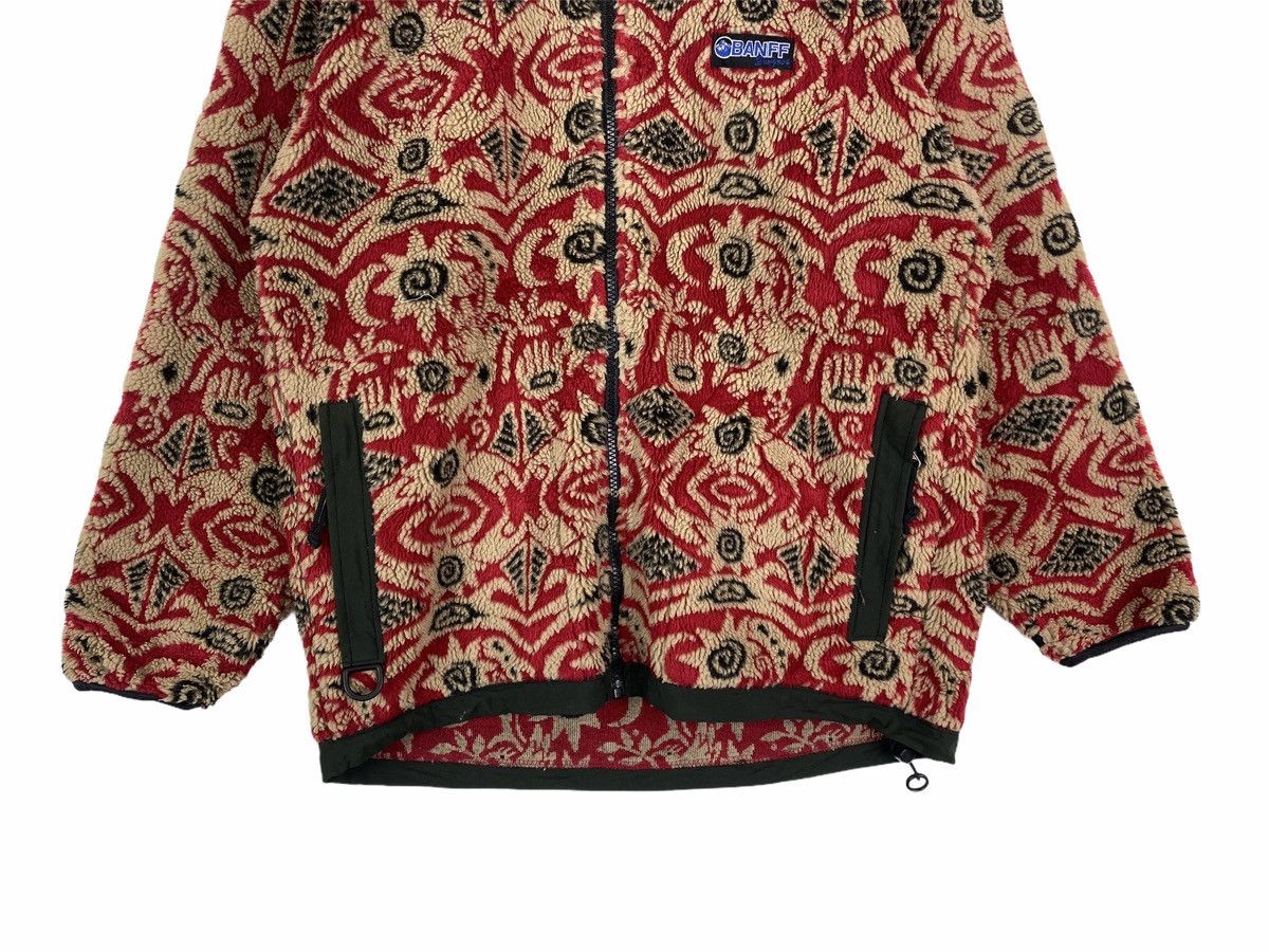 Native Vintage BANFF Outdoor Paisley Design Fleece Sweater Jacket Size US M / EU 48-50 / 2 - 5 Thumbnail