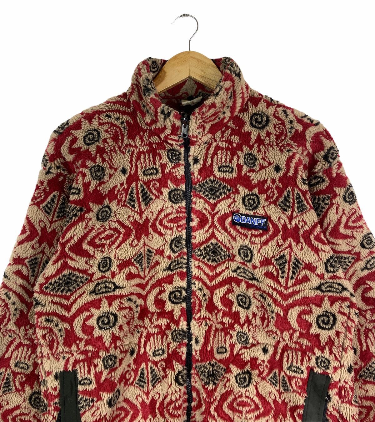 Native Vintage BANFF Outdoor Paisley Design Fleece Sweater Jacket Size US M / EU 48-50 / 2 - 4 Thumbnail
