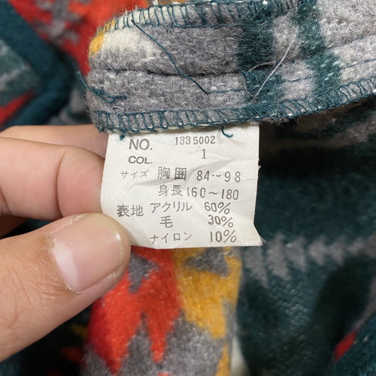 Native KENY CLUB AZTEC Navajo Native Design Wool Coat Jacket Size US L / EU 52-54 / 3 - 7 Thumbnail