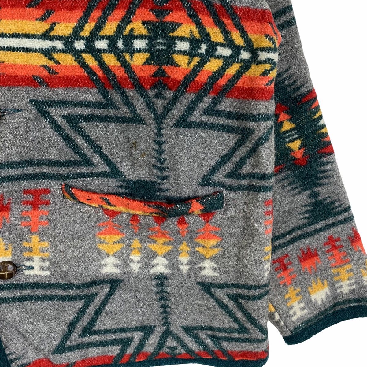 Native KENY CLUB AZTEC Navajo Native Design Wool Coat Jacket Size US L / EU 52-54 / 3 - 8 Thumbnail