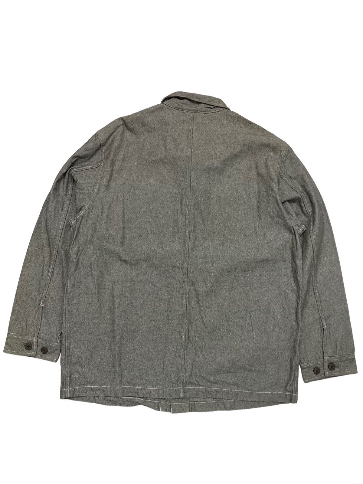 Japanese Brand × Uniqlo × Vintage Y2K Uniqlo Workwear Inspired Chore Denim Jacket Size US XL / EU 56 / 4 - 14 Thumbnail