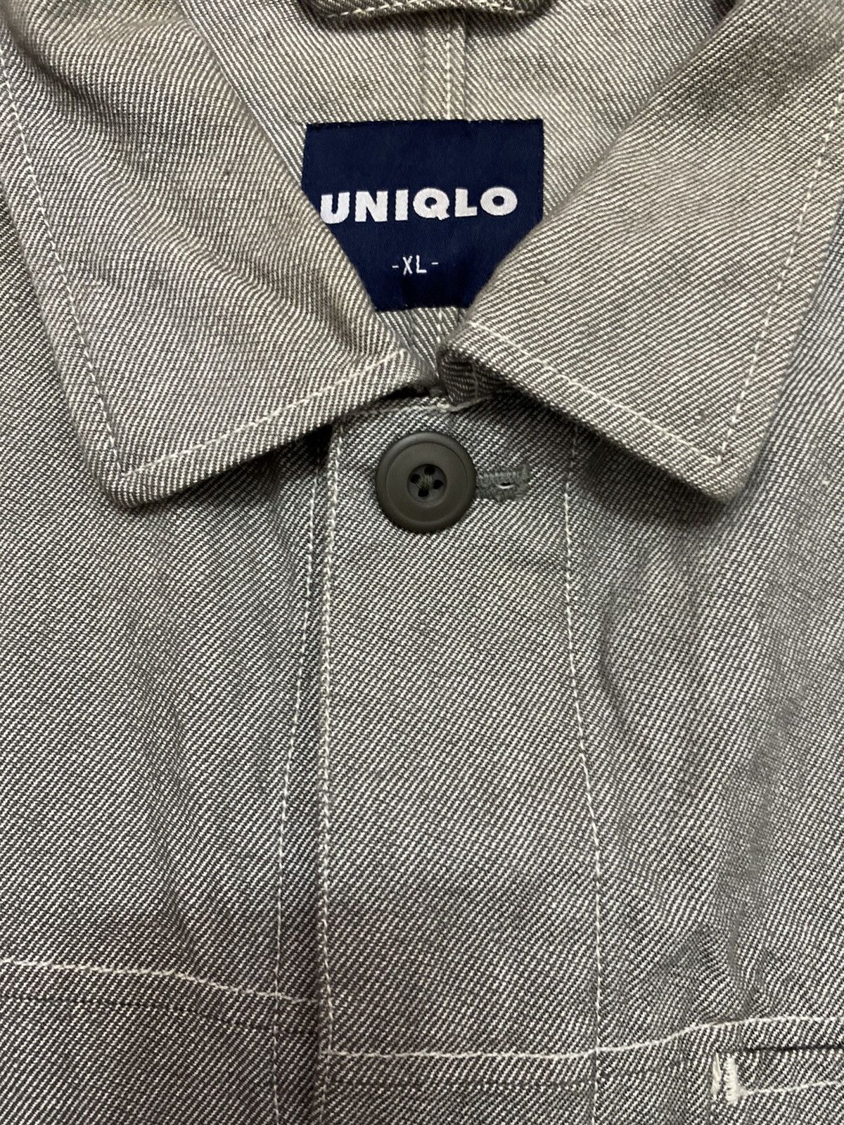 Japanese Brand × Uniqlo × Vintage Y2K Uniqlo Workwear Inspired Chore Denim Jacket Size US XL / EU 56 / 4 - 5 Thumbnail