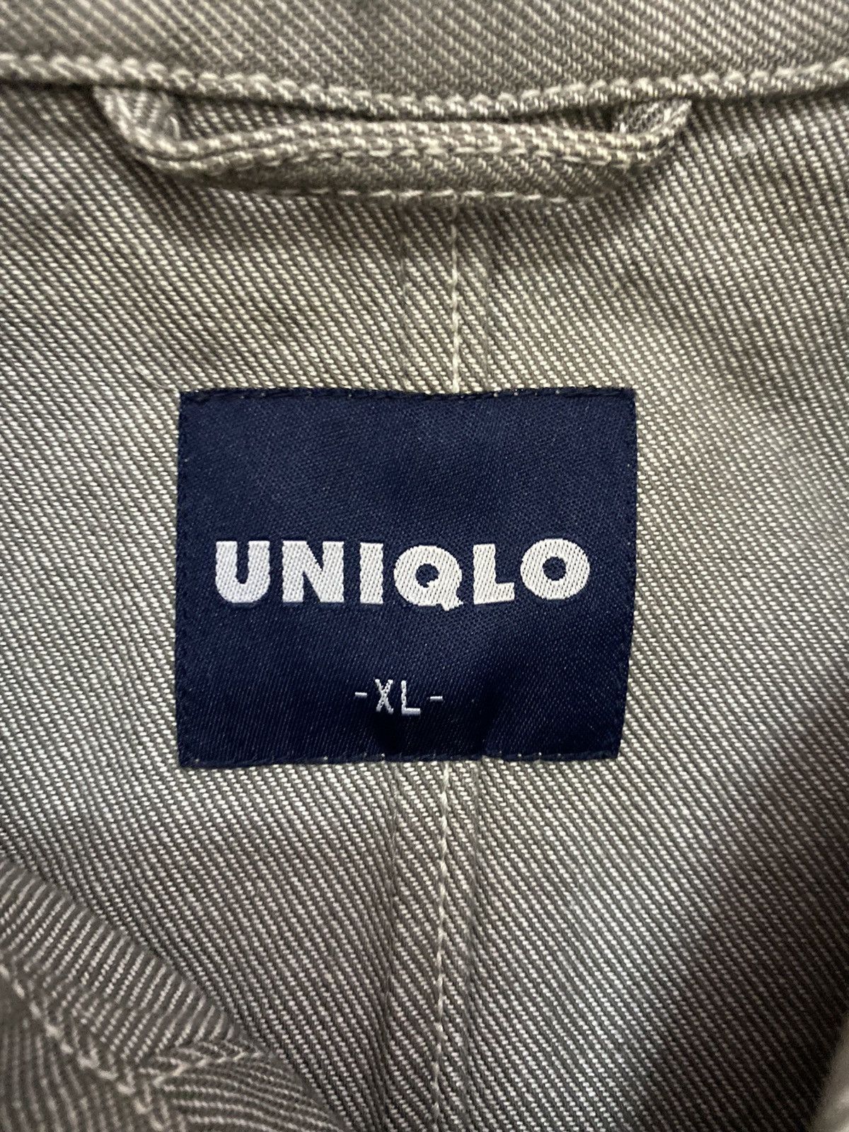 Japanese Brand × Uniqlo × Vintage Y2K Uniqlo Workwear Inspired Chore Denim Jacket Size US XL / EU 56 / 4 - 6 Thumbnail
