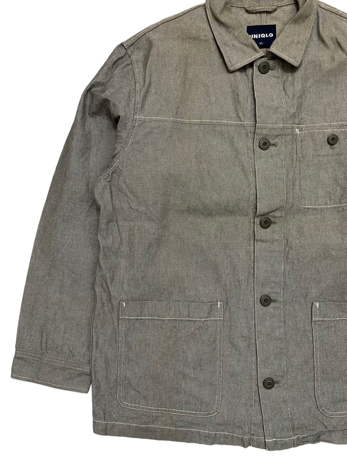 Japanese Brand × Uniqlo × Vintage Y2K Uniqlo Workwear Inspired Chore Denim Jacket Size US XL / EU 56 / 4 - 2 Thumbnail