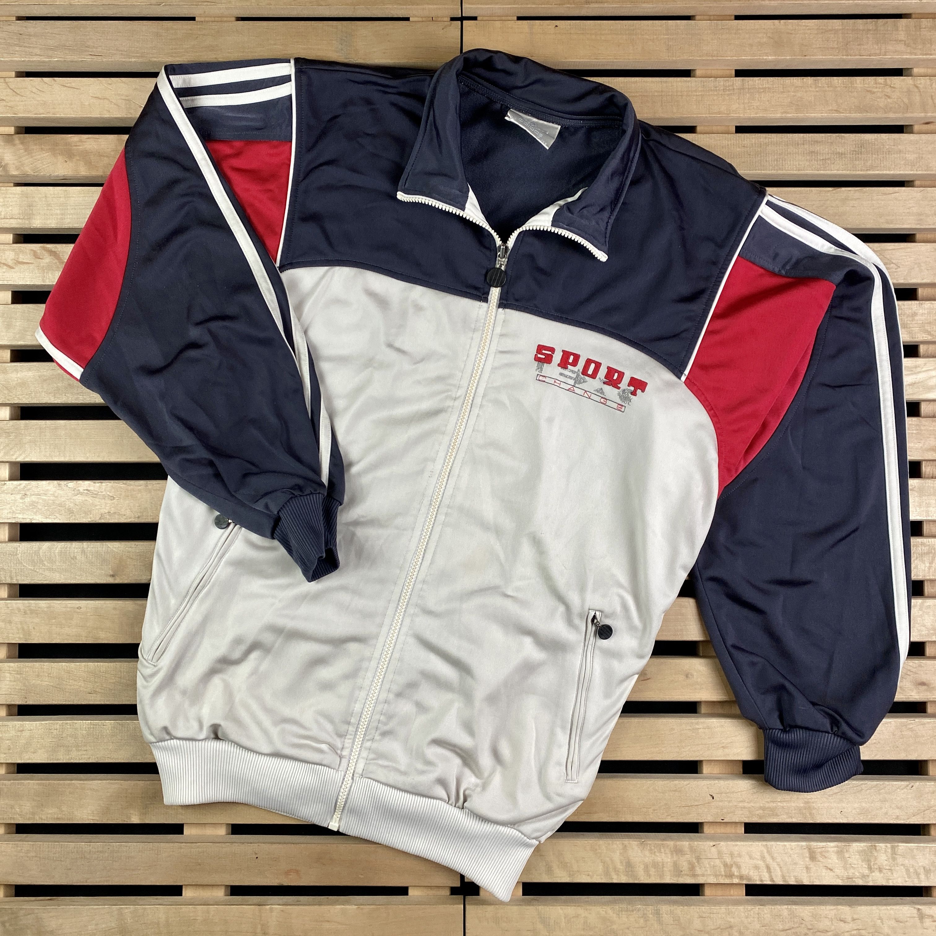 Adidas × Vintage Mens Bomber Jacket Adidas Originals Sport Vintage Size L Size US L / EU 52-54 / 3 - 1 Thumbnail