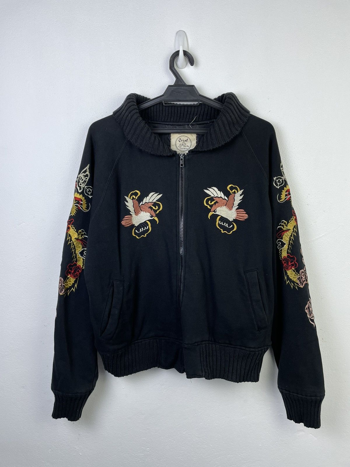 Japanese Brand 🔥Vintage Orient Express Tiger Dragon Eagle Sukajan jacket Size US XL / EU 56 / 4 - 8 Thumbnail