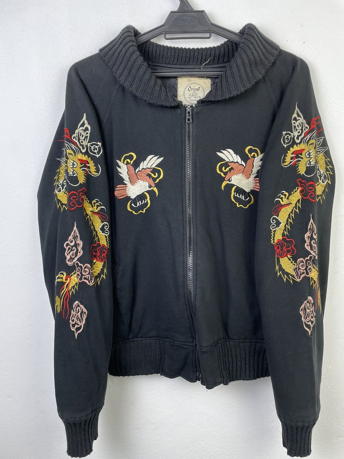 Japanese Brand 🔥Vintage Orient Express Tiger Dragon Eagle Sukajan jacket Size US XL / EU 56 / 4 - 1 Thumbnail