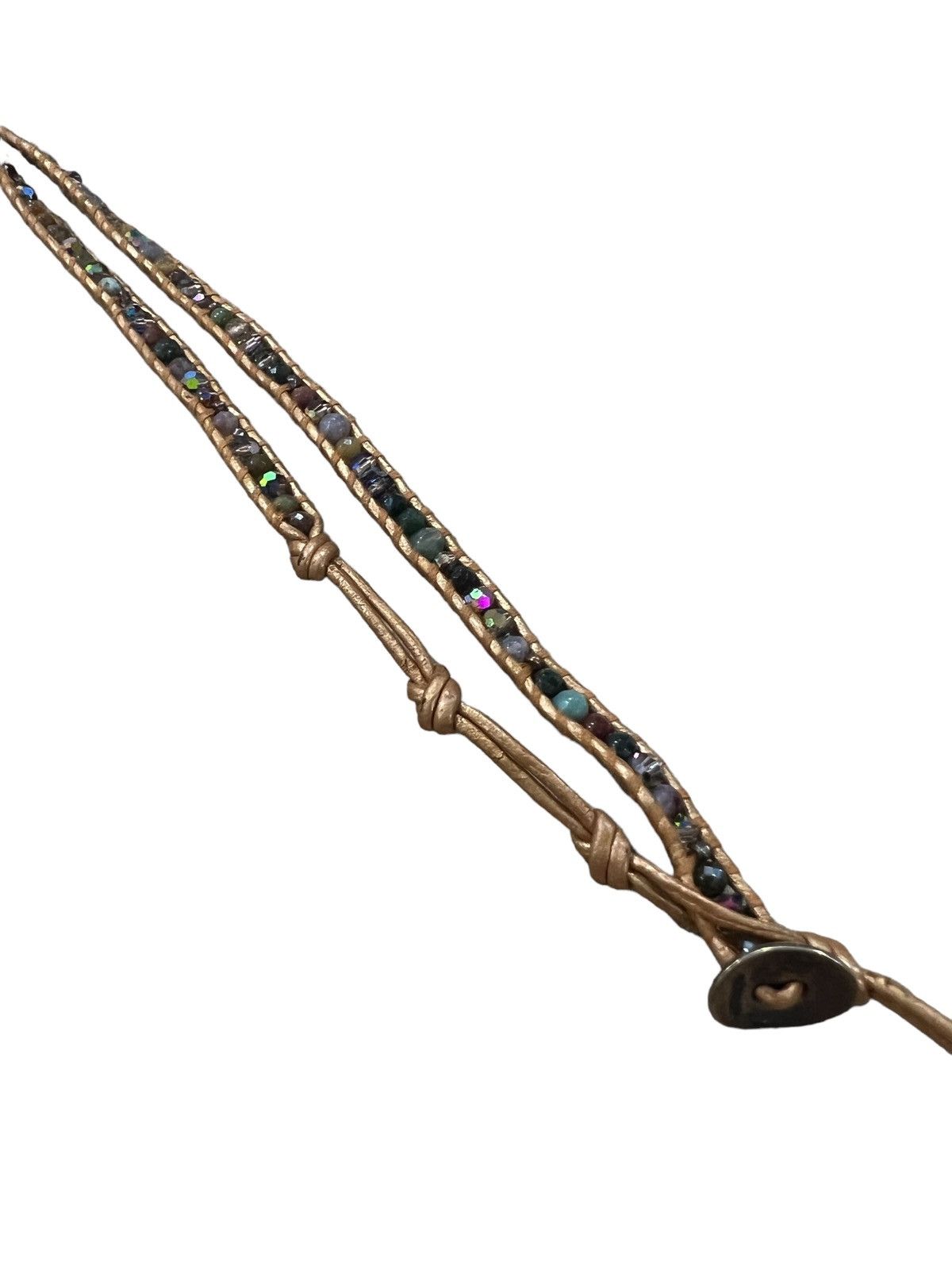 Chan Luu GRAIL🔥Chan Luu 925 Silver Beaded Leather Wrap Bracelet Size ONE SIZE - 3 Thumbnail