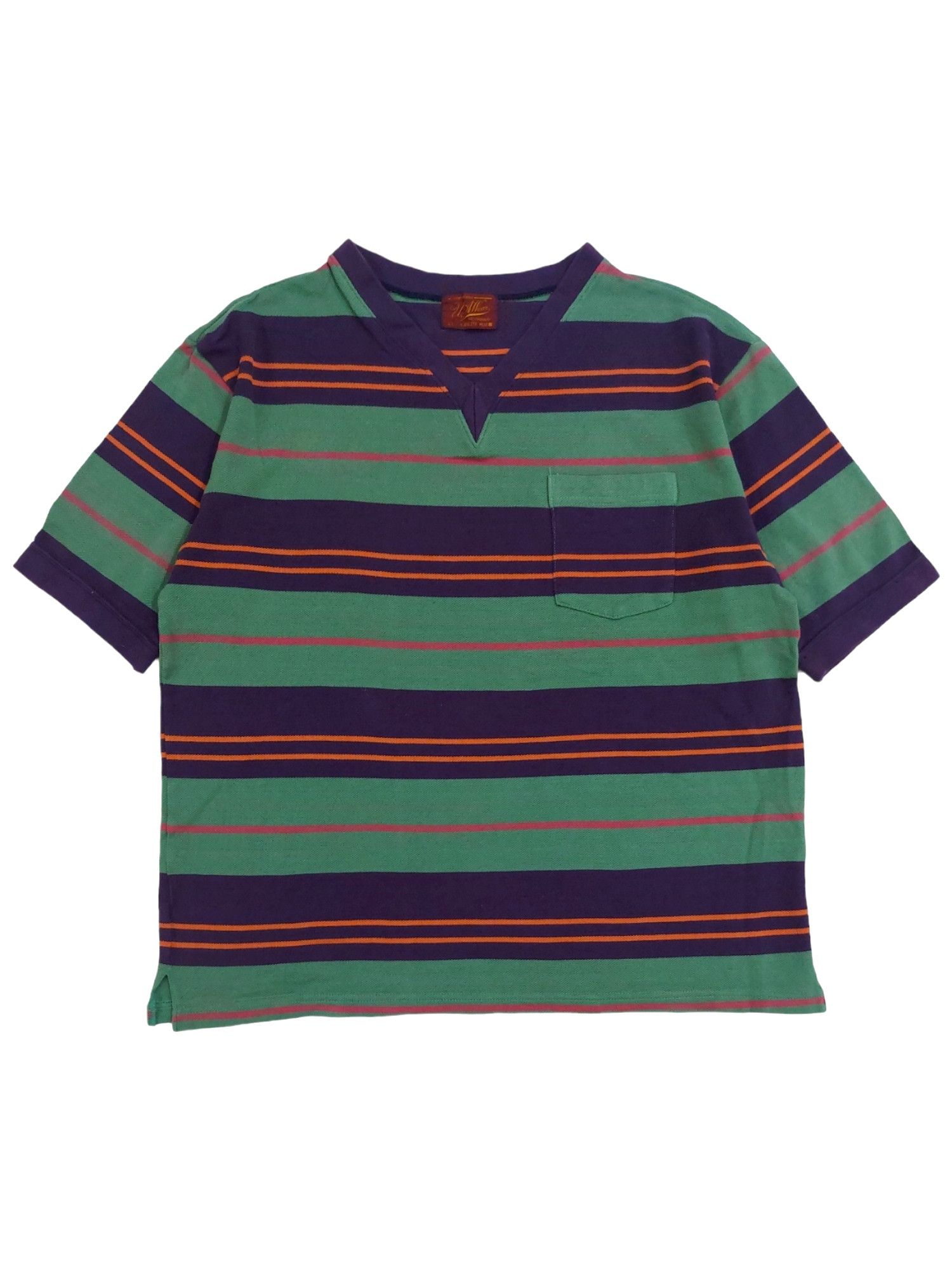 Union LA × Vintage Rare! Vintage Union Athletic Wear Retro Stripe Tee Size US M / EU 48-50 / 2 - 1 Thumbnail