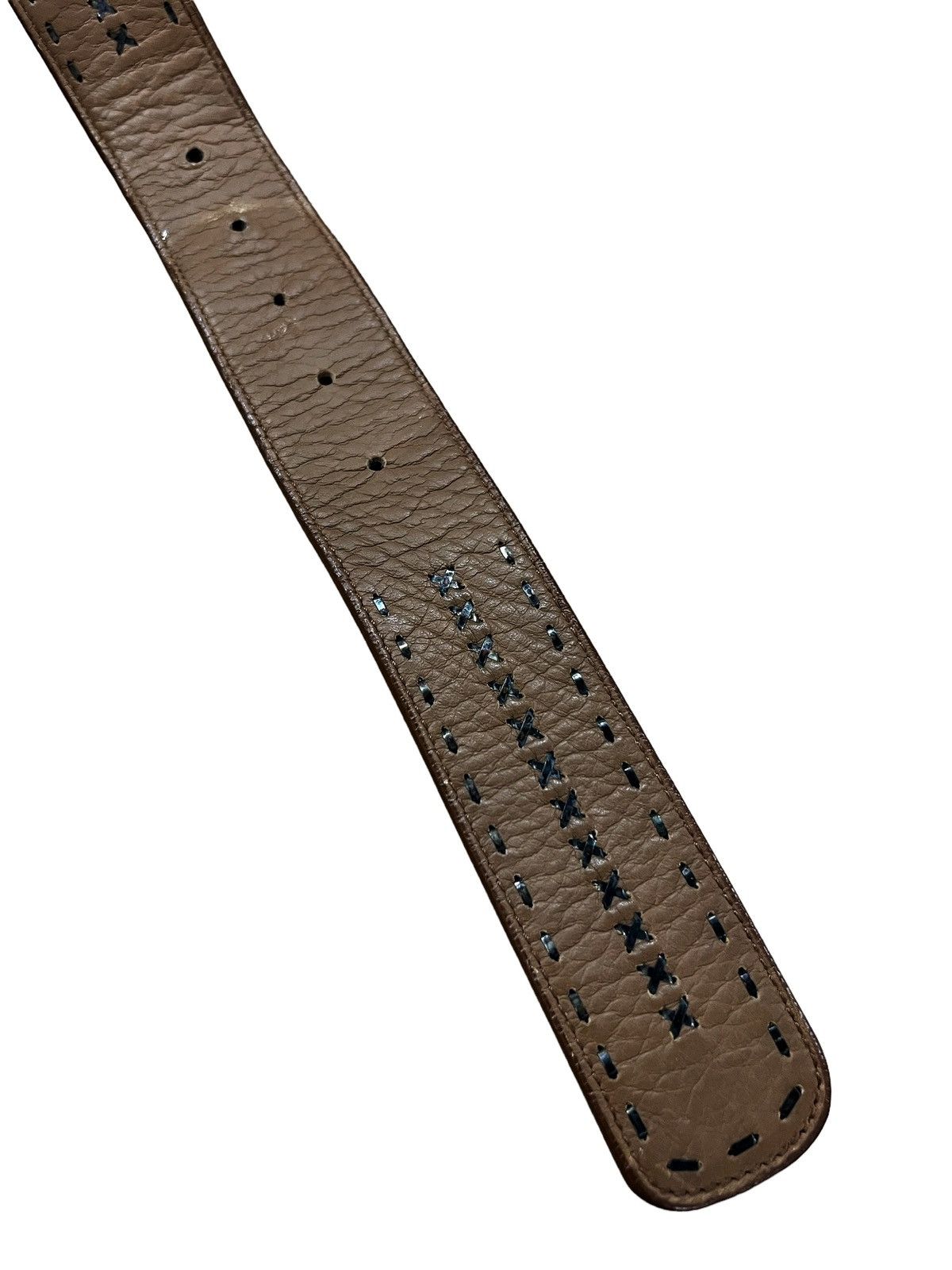 Bottega Veneta OG Bottega Veneta 🇮🇹 Intrecciato Calfskin Buckle Belt Size ONE SIZE - 5 Thumbnail