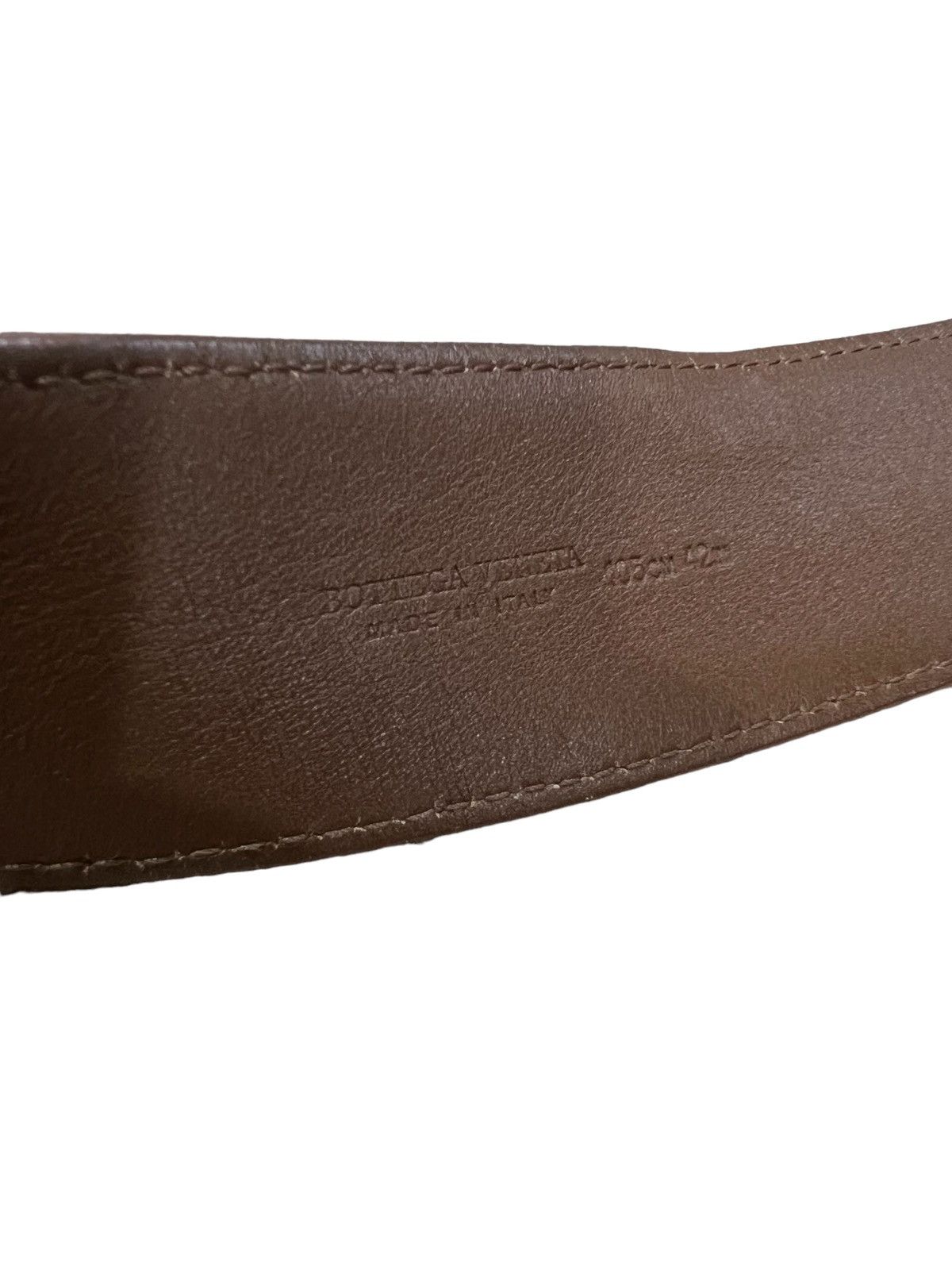 Bottega Veneta OG Bottega Veneta 🇮🇹 Intrecciato Calfskin Buckle Belt Size ONE SIZE - 8 Thumbnail