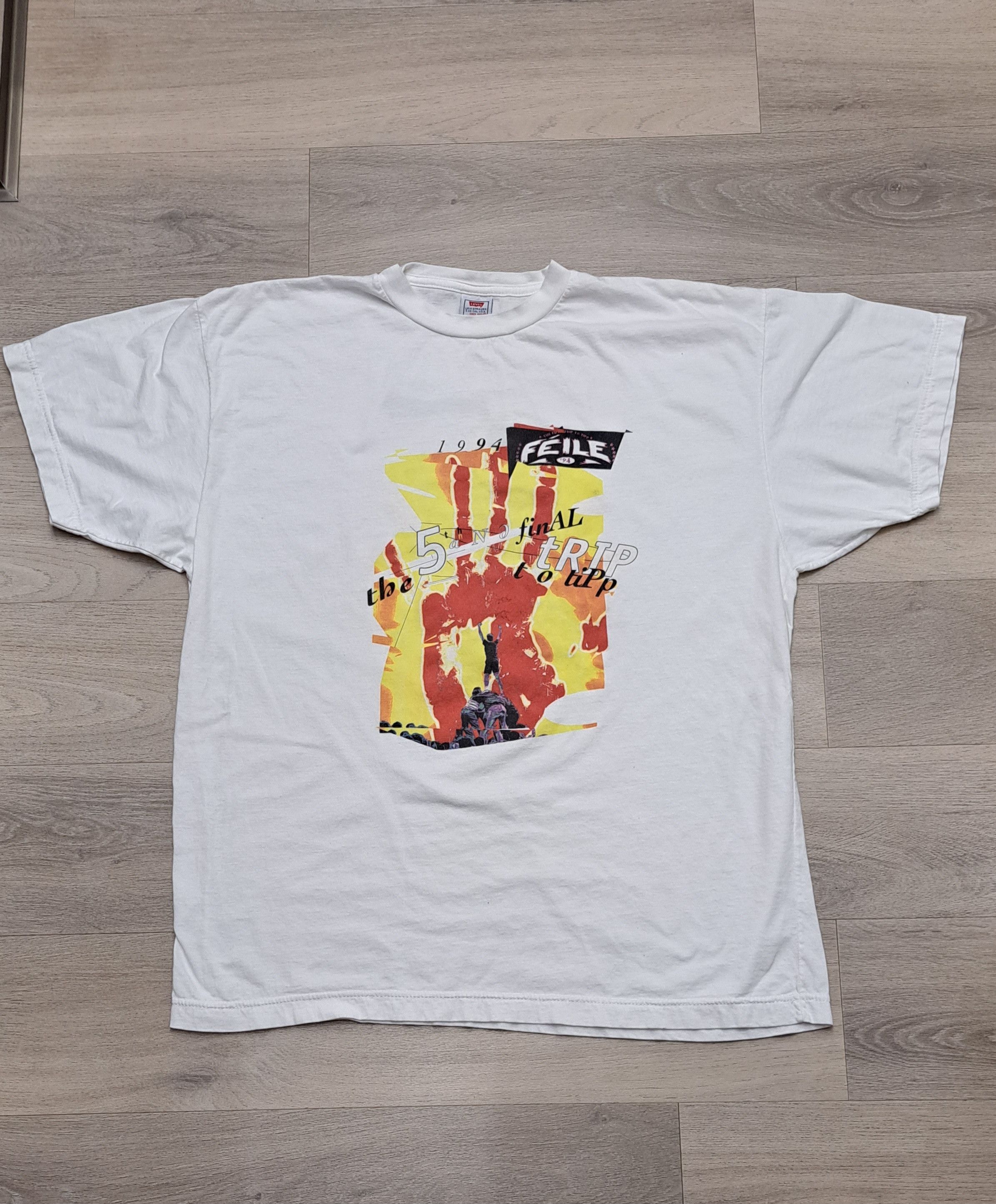 Band Tees Feile '94 final trip tour vintage Levi's band 1994 90s Size US XL / EU 56 / 4 - 1 Thumbnail