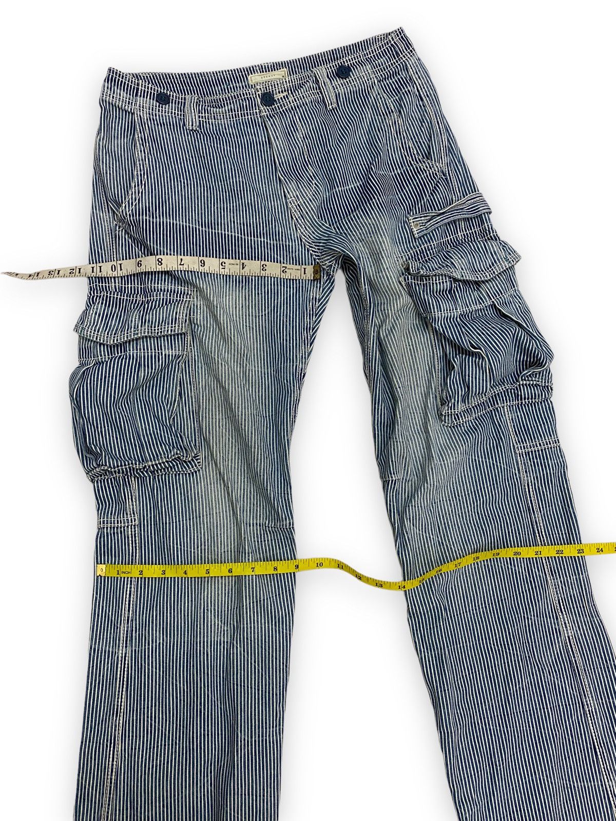 Japanese Brand Japanese Browny Hickory Stripe Cargo Pant Size US 32 / EU 48 - 9 Thumbnail