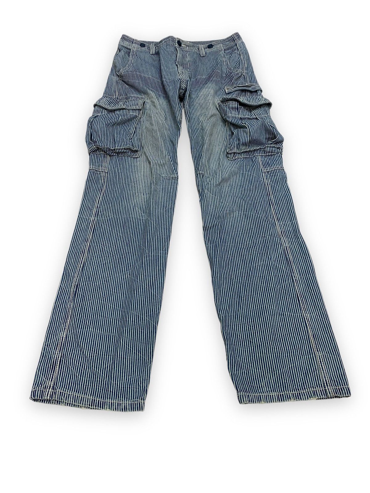 Japanese Brand Japanese Browny Hickory Stripe Cargo Pant Size US 32 / EU 48 - 5 Thumbnail