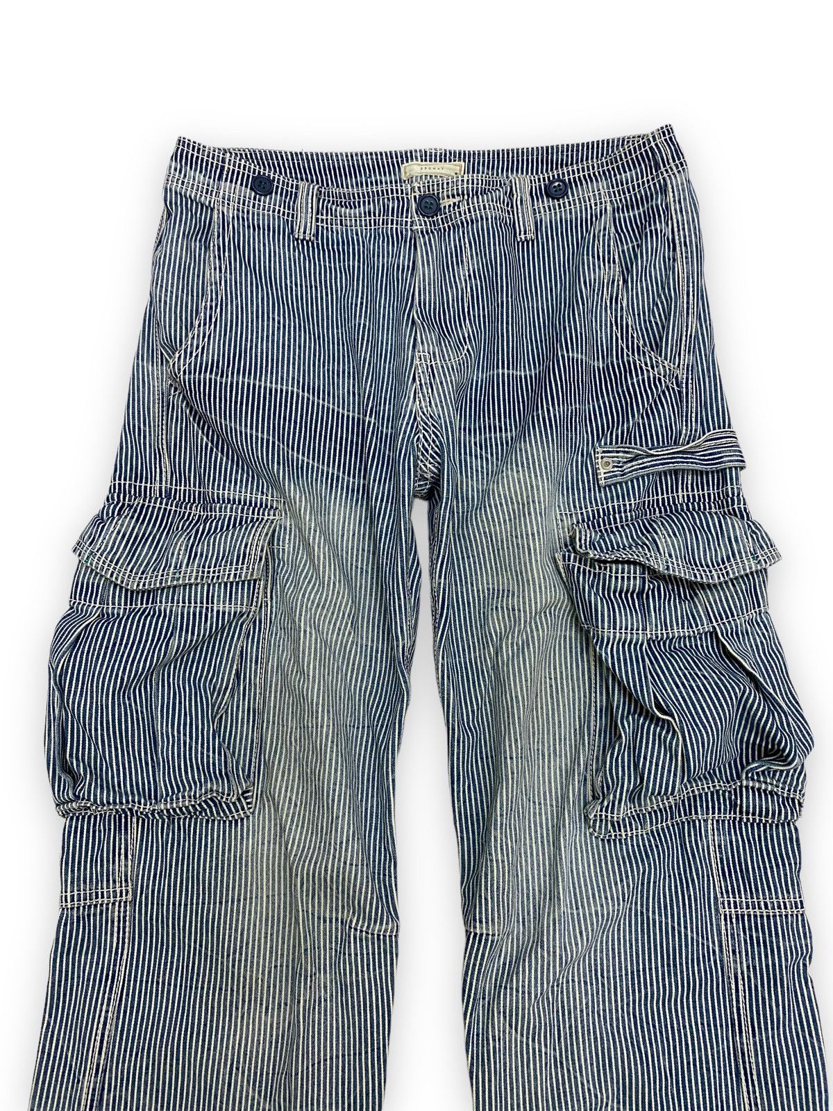 Japanese Brand Japanese Browny Hickory Stripe Cargo Pant Size US 32 / EU 48 - 3 Thumbnail