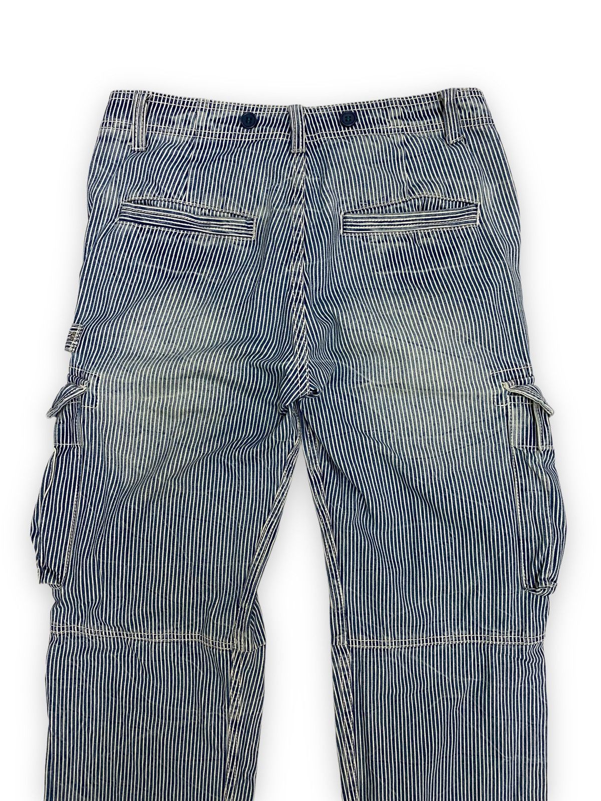 Japanese Brand Japanese Browny Hickory Stripe Cargo Pant Size US 32 / EU 48 - 7 Thumbnail