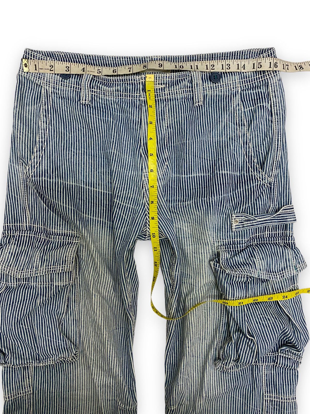 Japanese Brand Japanese Browny Hickory Stripe Cargo Pant Size US 32 / EU 48 - 8 Thumbnail