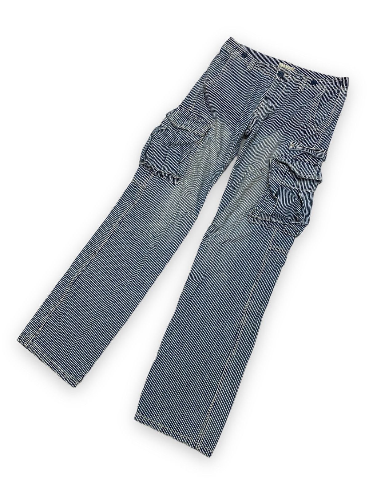 Japanese Brand Japanese Browny Hickory Stripe Cargo Pant Size US 32 / EU 48 - 2 Thumbnail