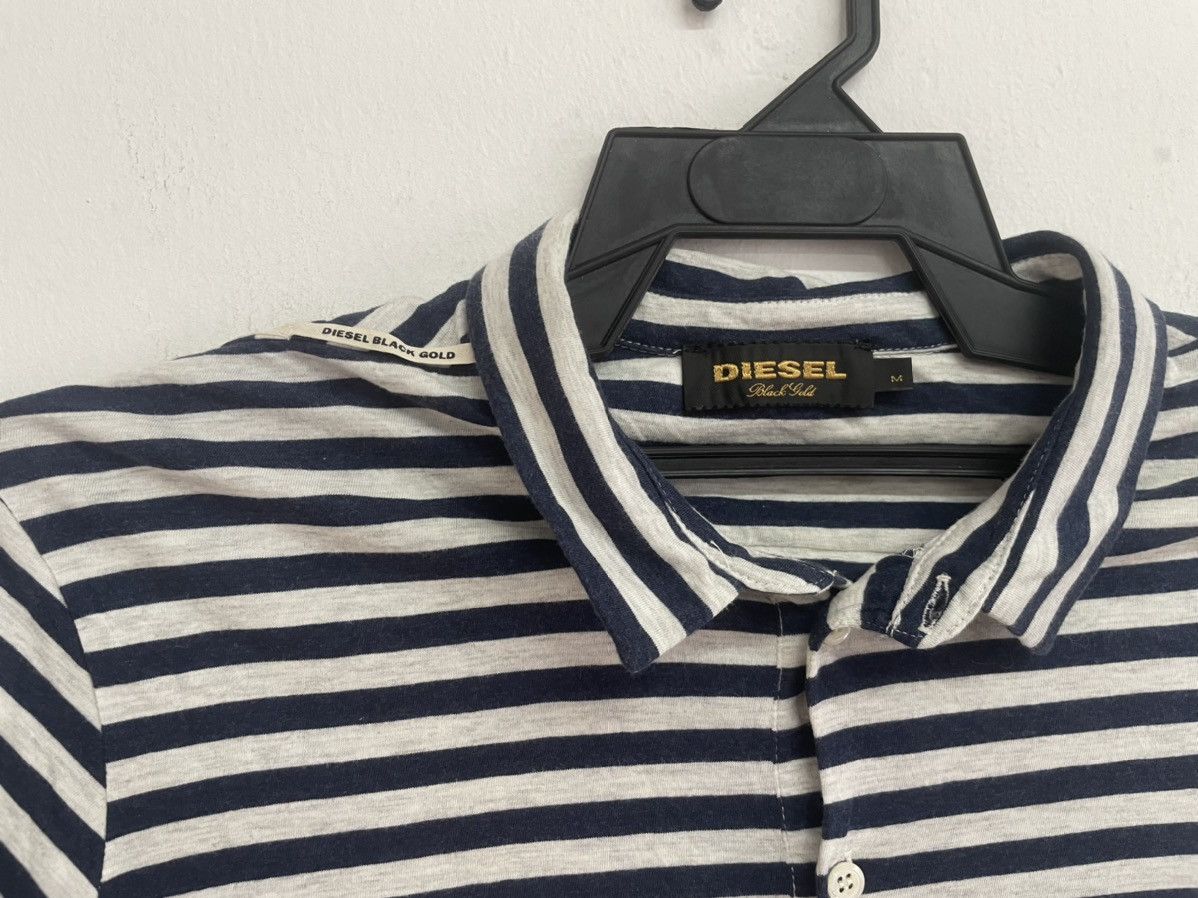 Diesel Black Gold Polos stripes Size US M / EU 48-50 / 2 - 2 Thumbnail