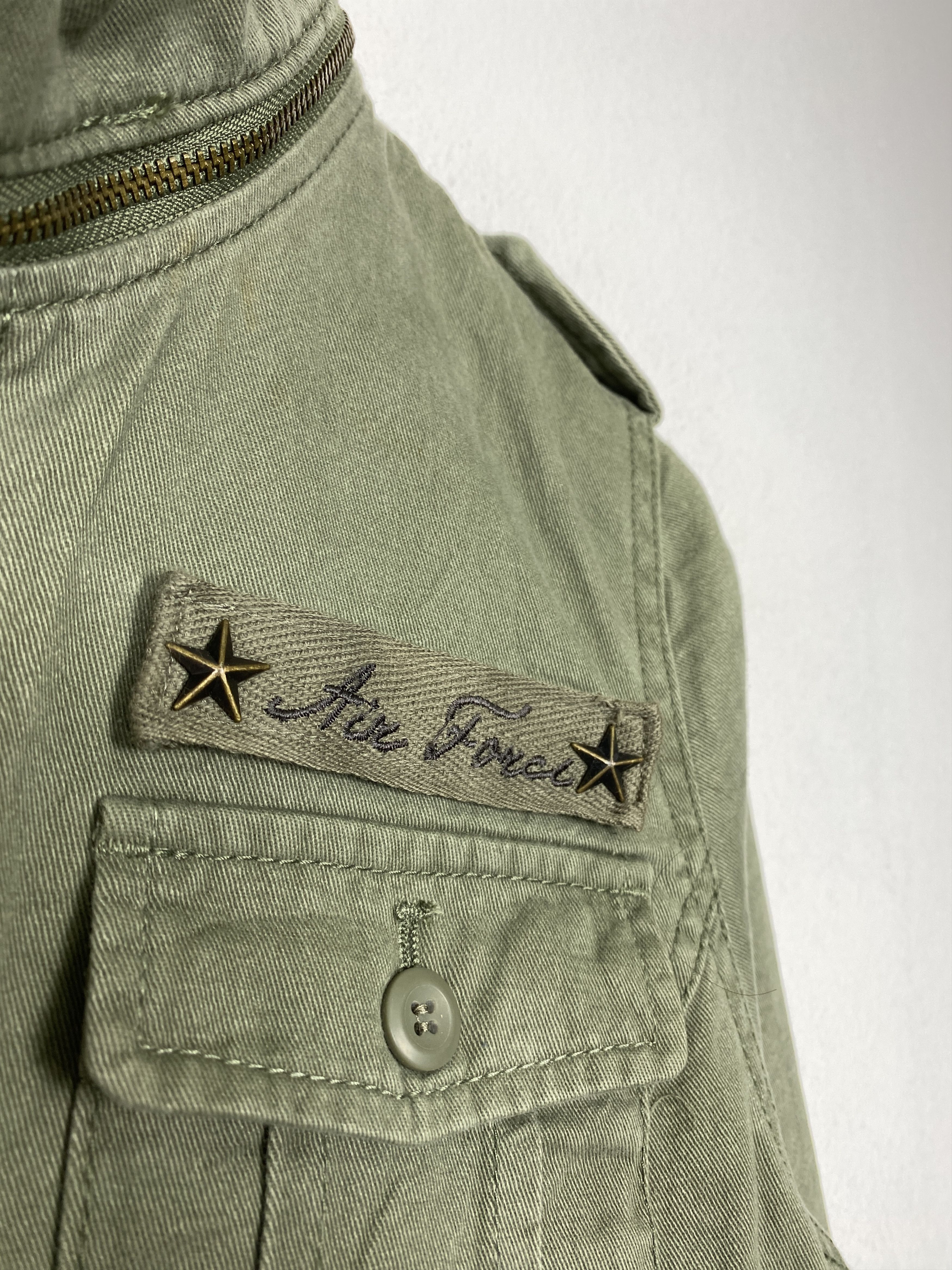 Vintage Vintage Air Force Button Up Jacket J1539 Size US S / EU 44-46 / 1 - 5 Thumbnail