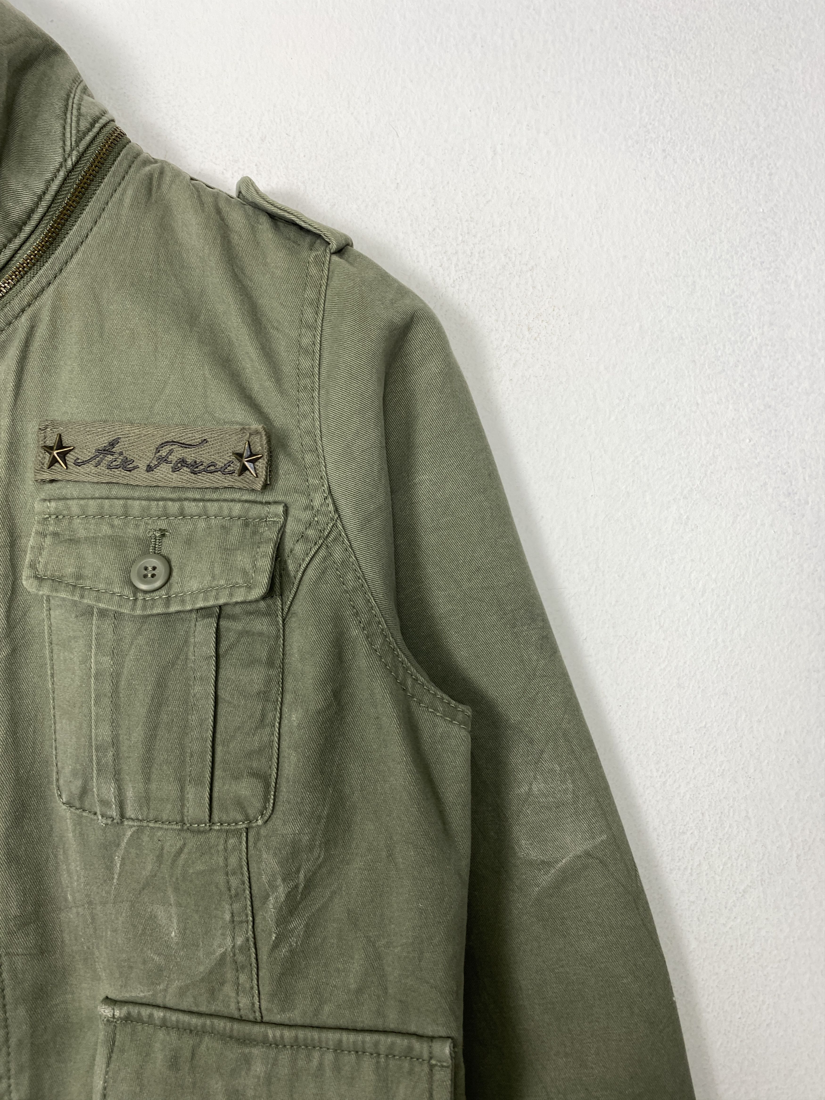 Vintage Vintage Air Force Button Up Jacket J1539 Size US S / EU 44-46 / 1 - 3 Thumbnail