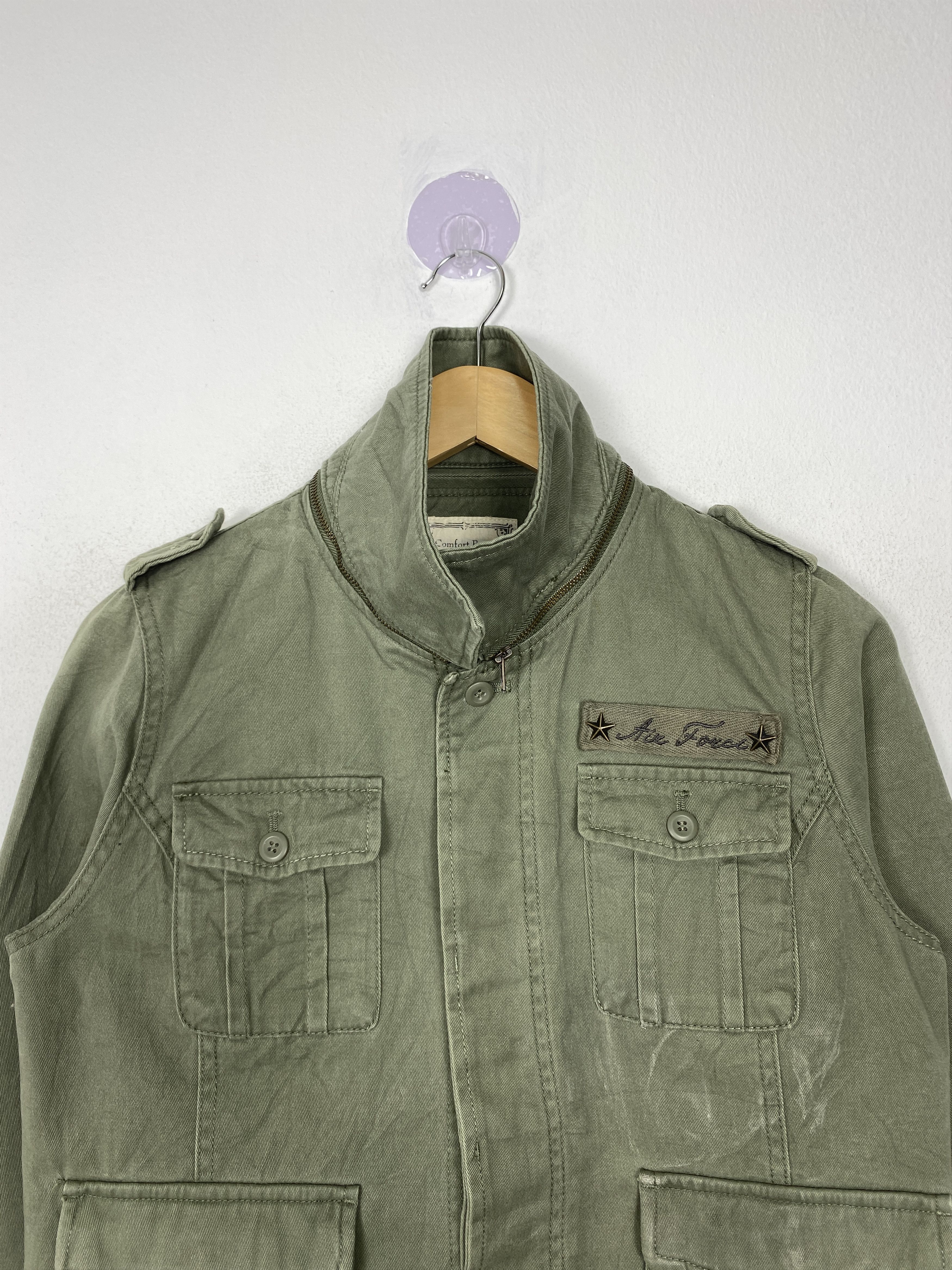 Vintage Vintage Air Force Button Up Jacket J1539 Size US S / EU 44-46 / 1 - 2 Thumbnail